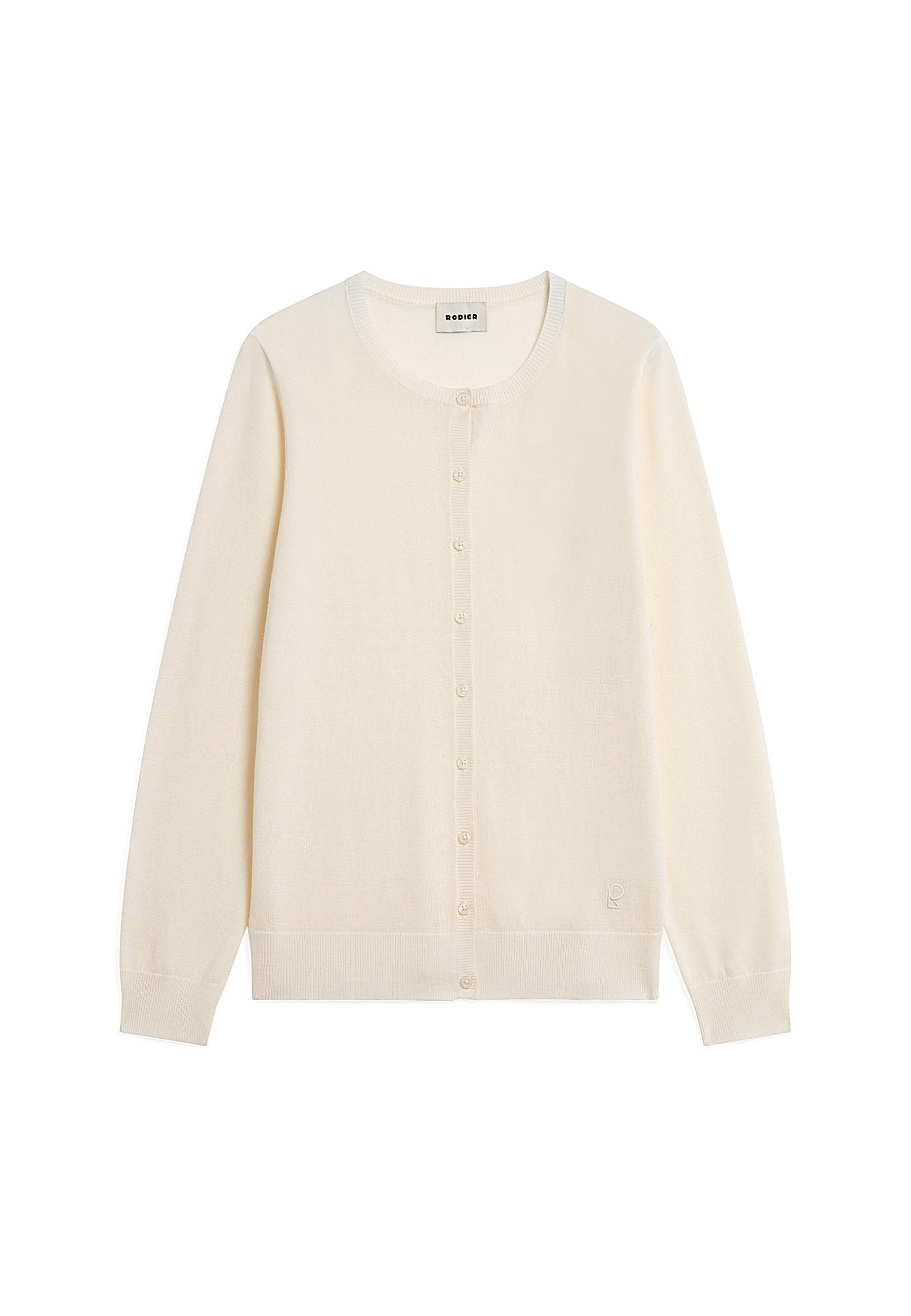 Merino wool cardigan RODIER White