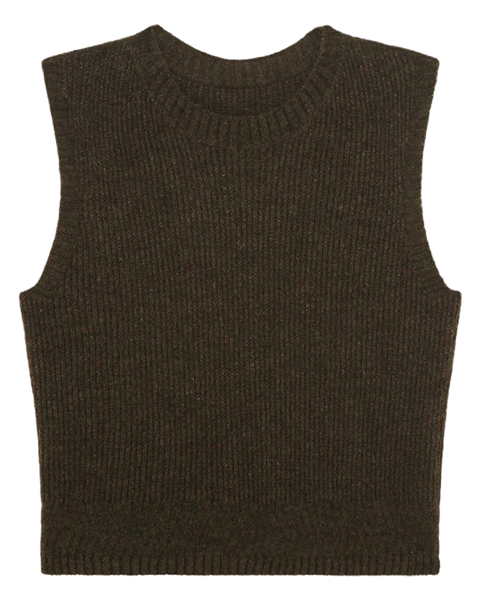 Sleeveless top with metallic detail CAROLL Green