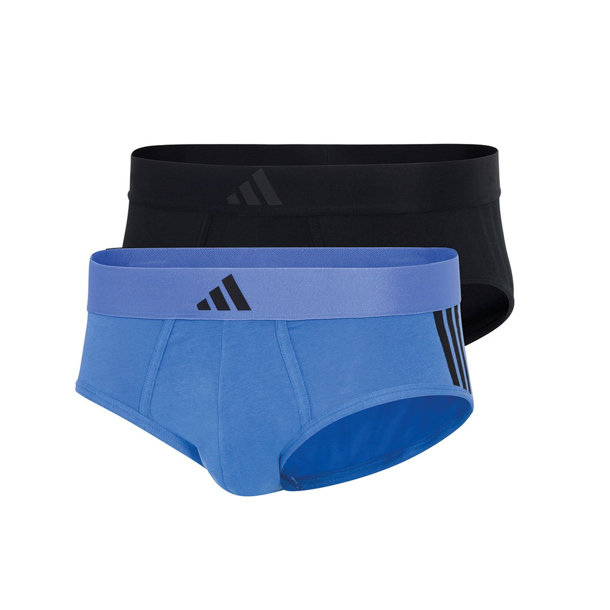 Set of 2 men's active flex cotton 3 stripes adidas sport briefs ADIDAS UNDERWEAR
