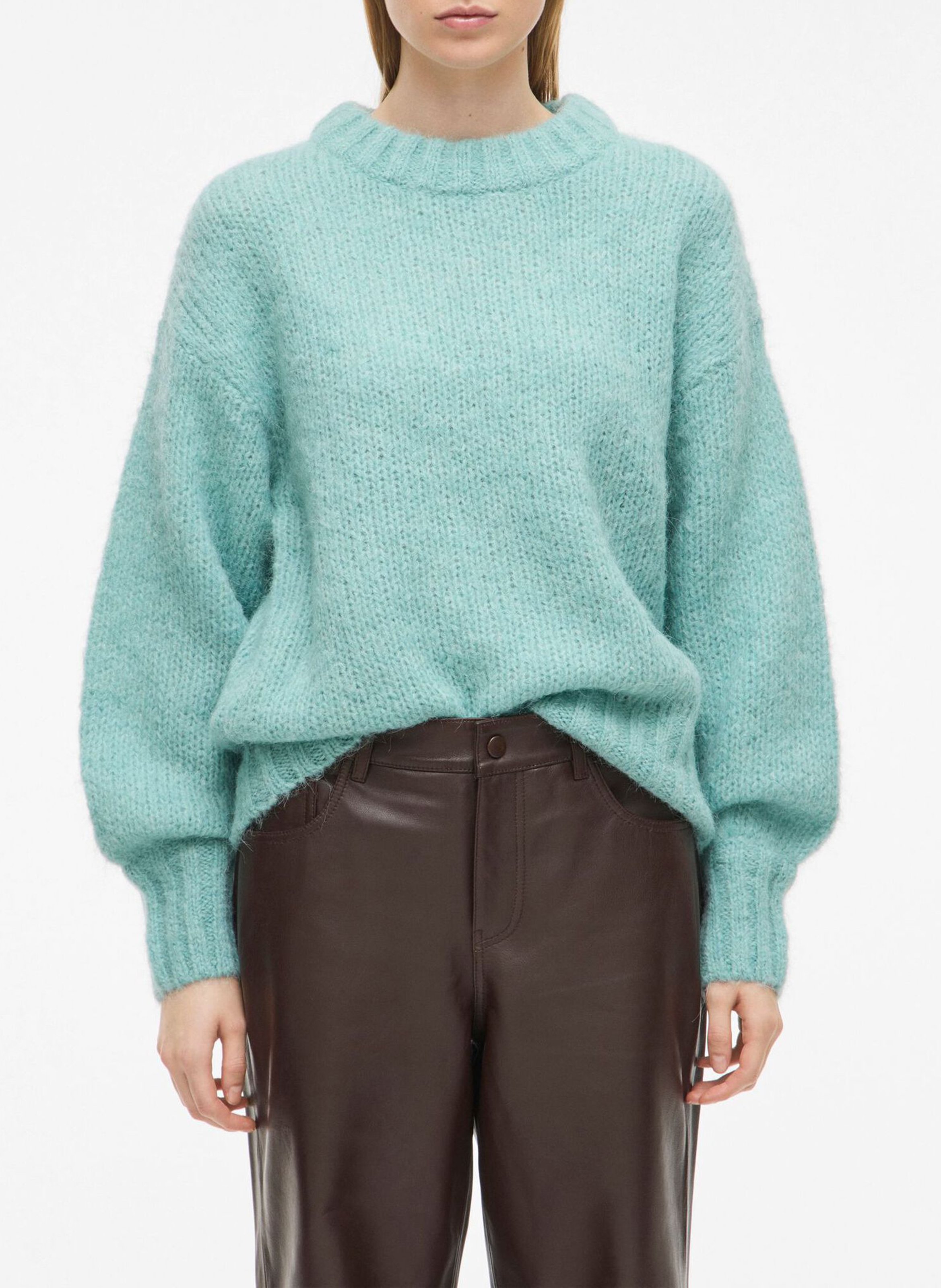 Pull col rond  ROUGE EDIT Bleu