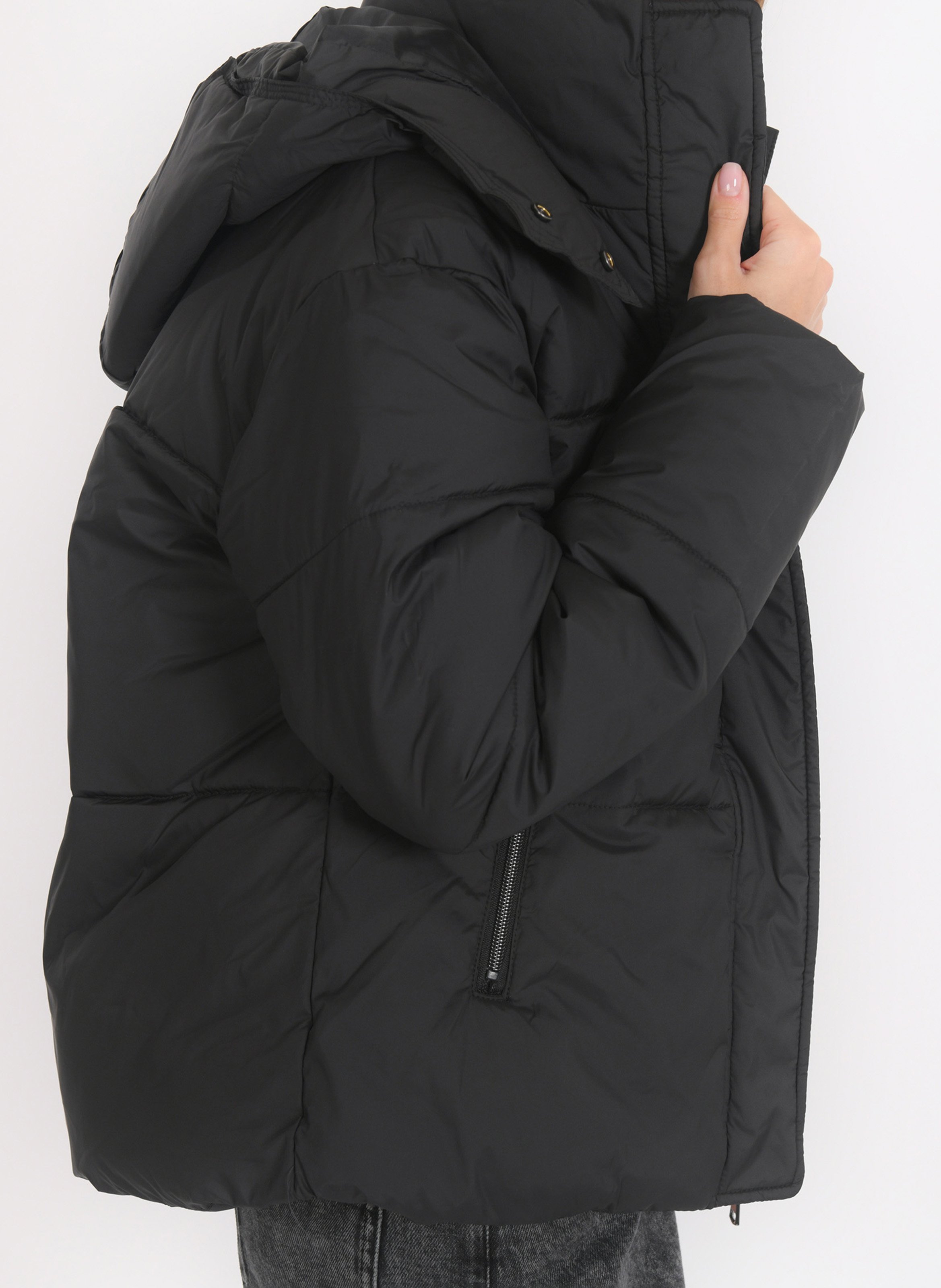 Doudoune à capuche oversize KOOKAI Noir