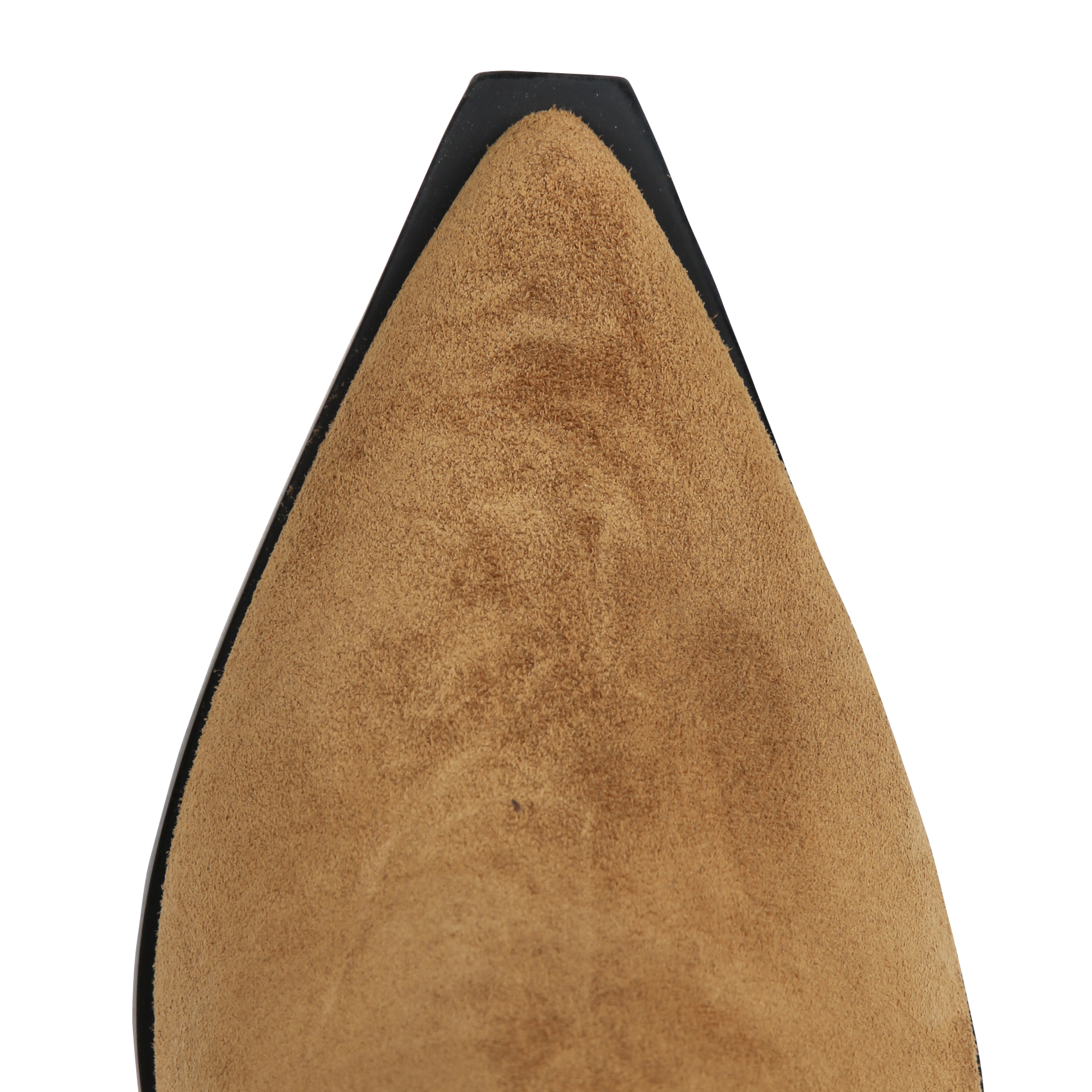 Bottines Chelsea à talons en cuir velours ANGEL ALARCON Marron