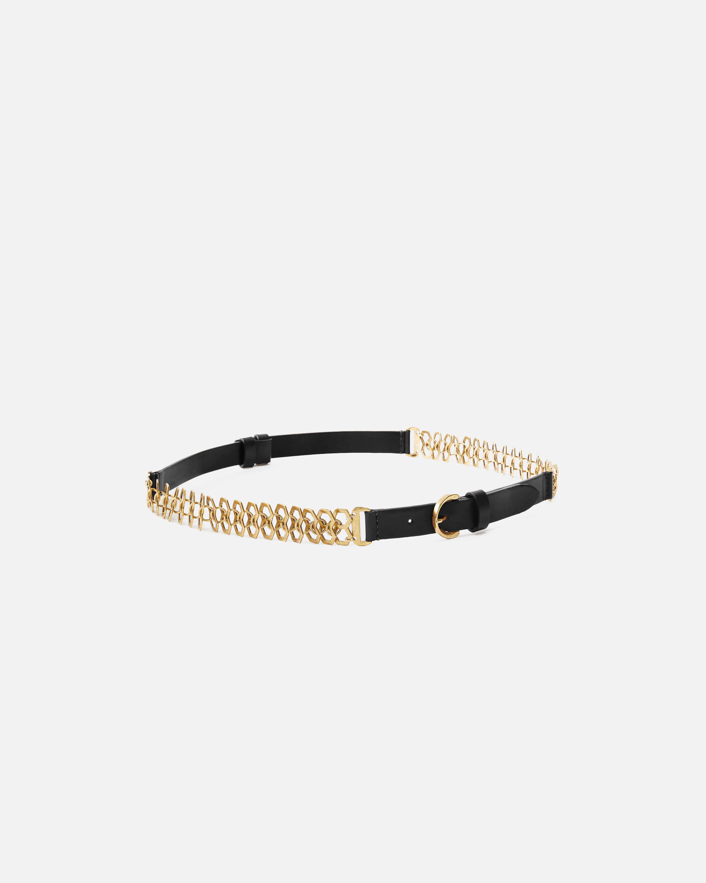 Belt with 2 cm chain detail PINKO Black