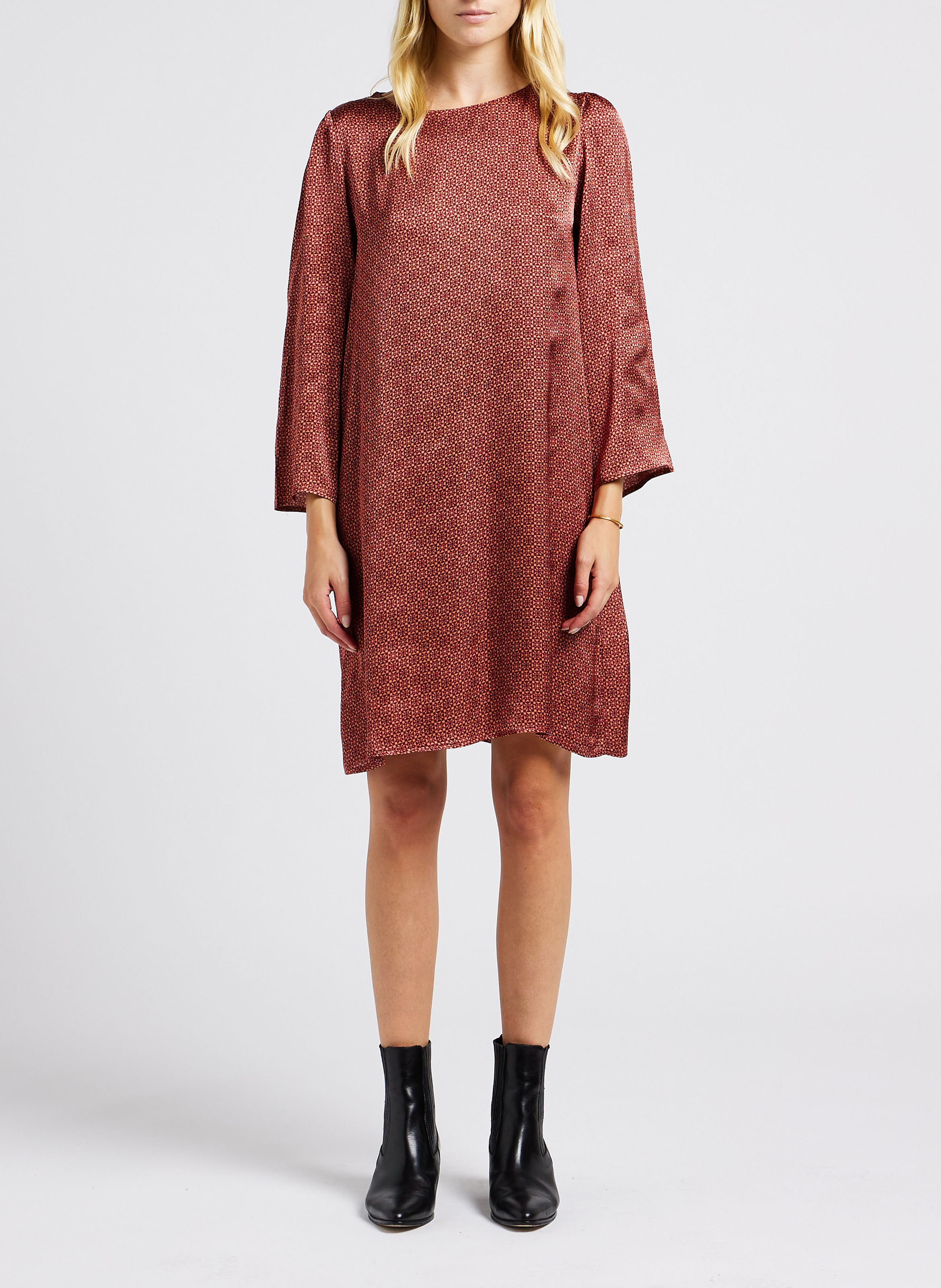 Robe col rond imprimée GRACE ET MILA