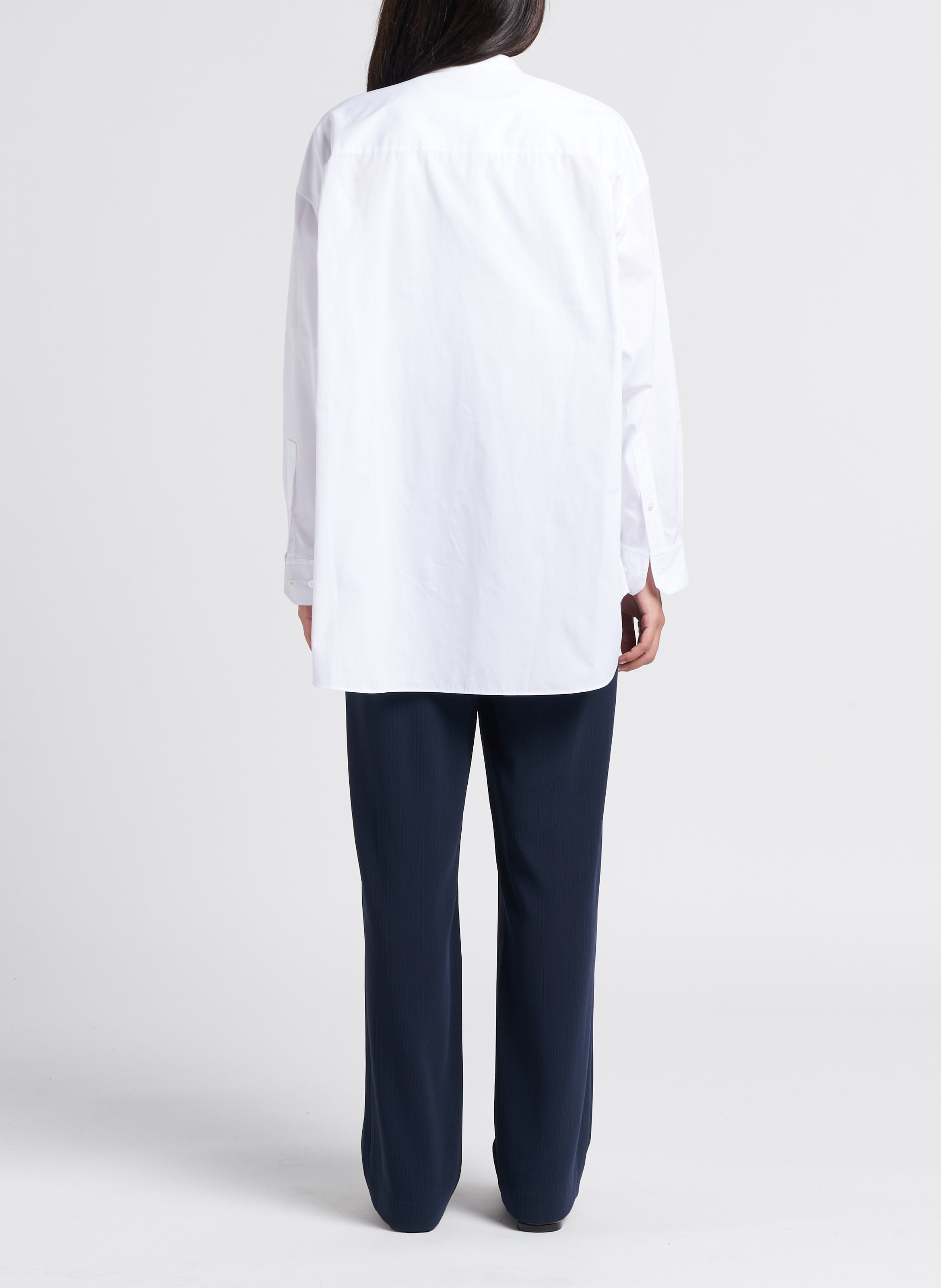 High-waisted wide-leg pants THEORY Blue