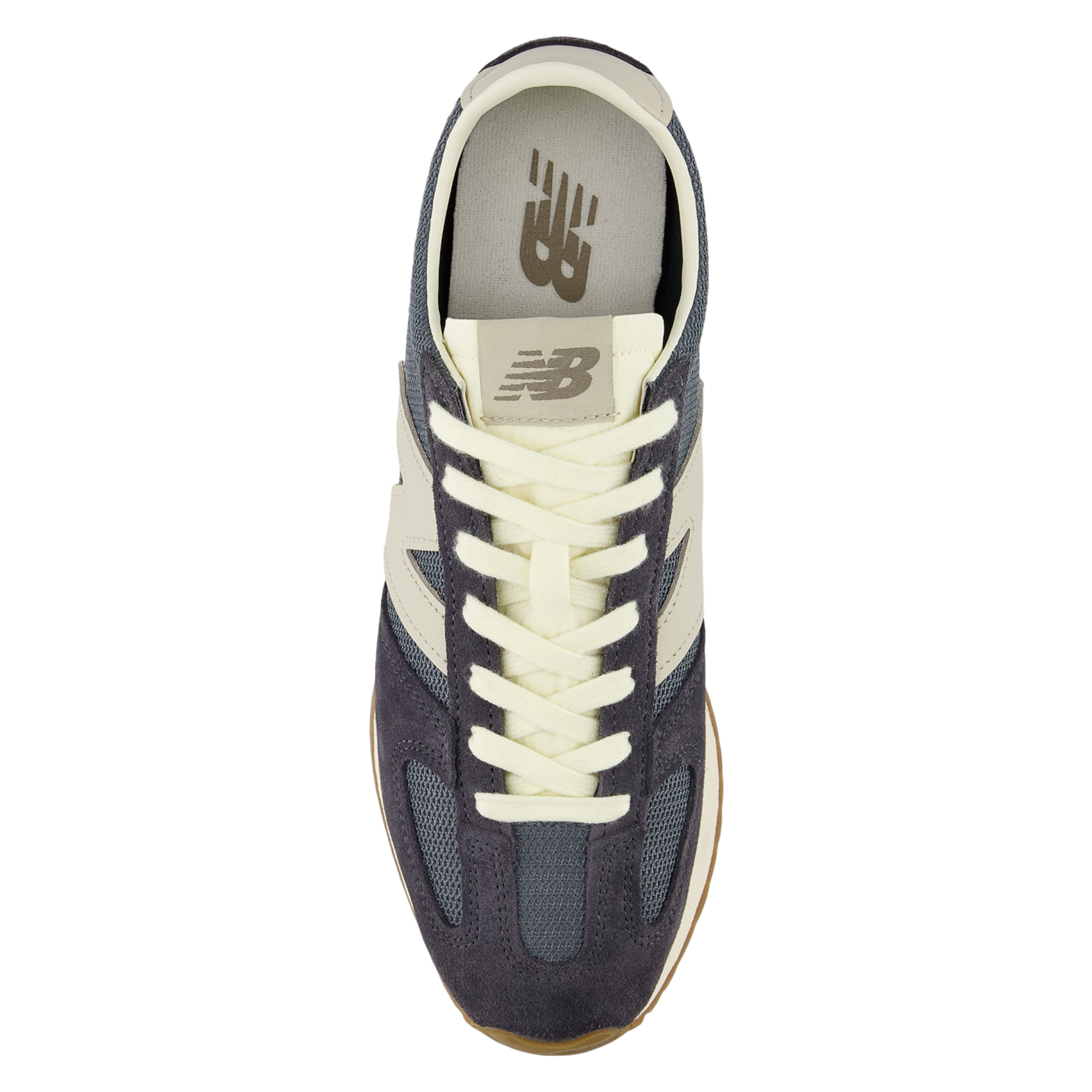 Low-top leather mix sneakers NEW BALANCE Grey