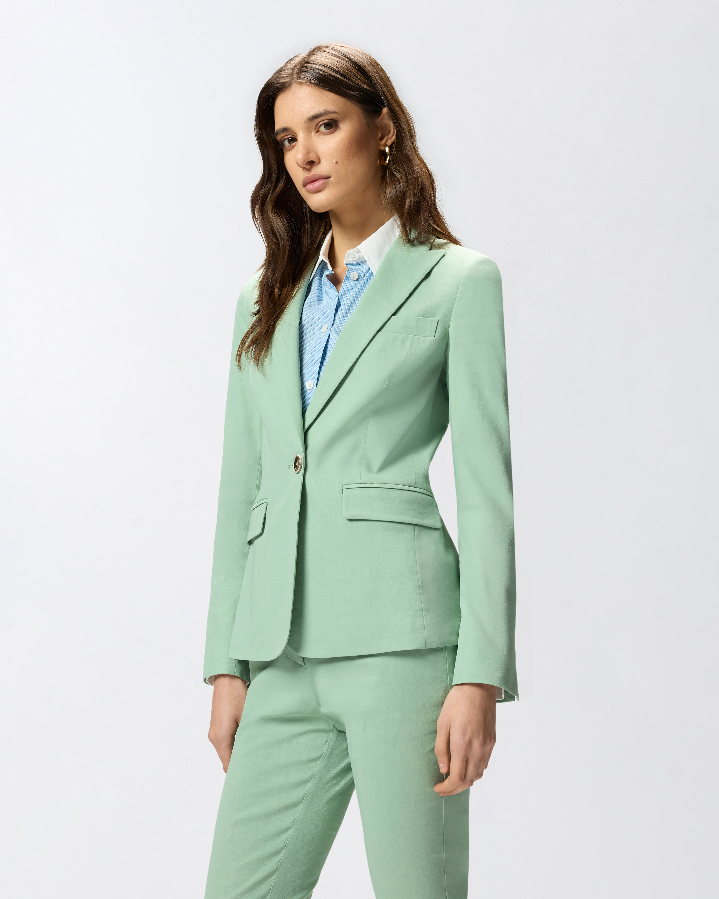 Veste en lin mélangé PINKO Vert