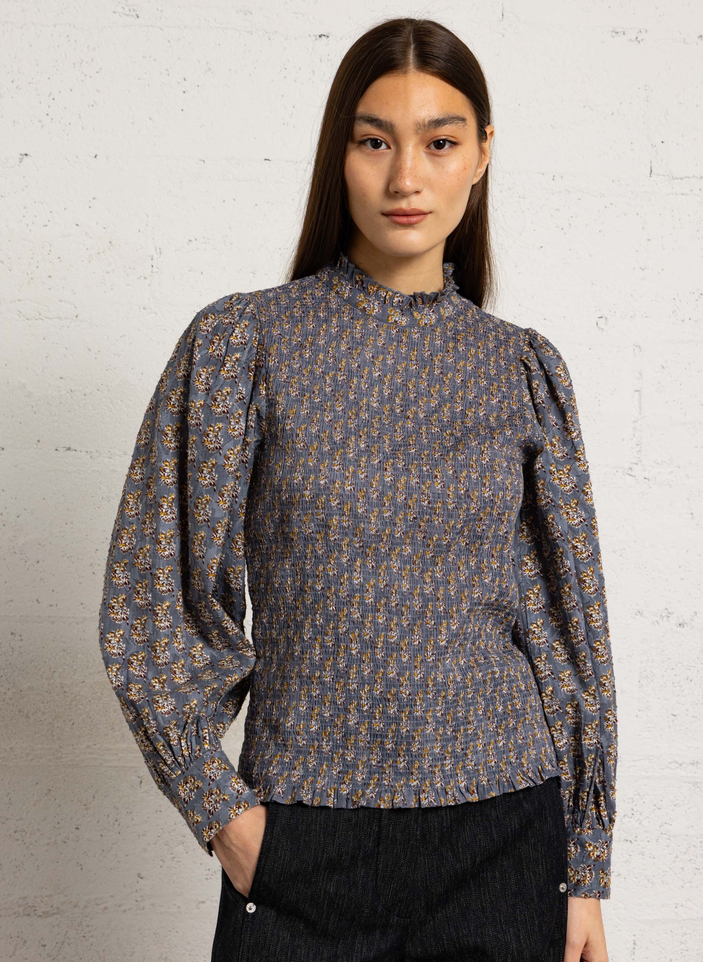 Fitted cotton top ANTIK BATIK