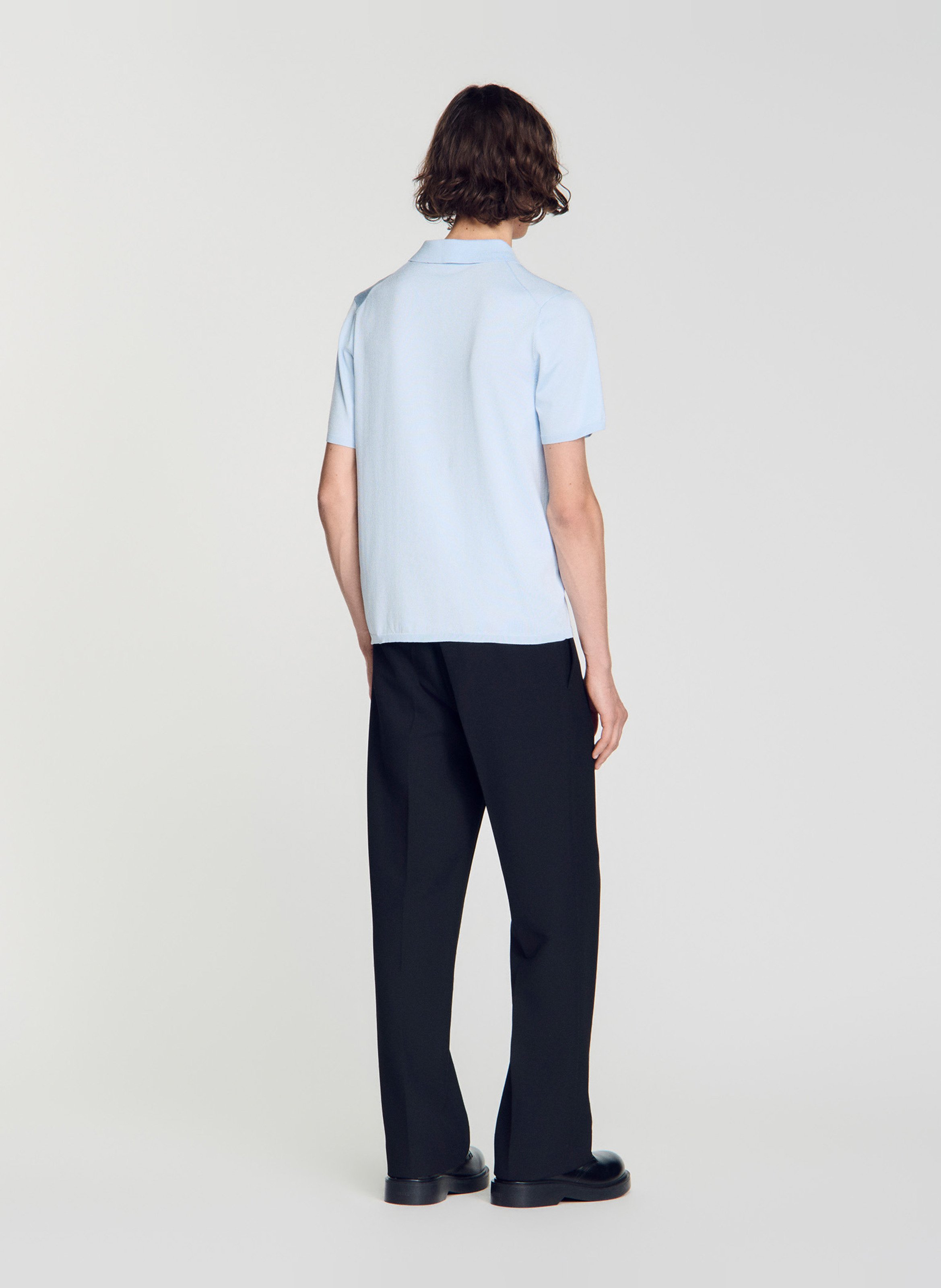Polo regular fit  | Bleu SANDRO Homme