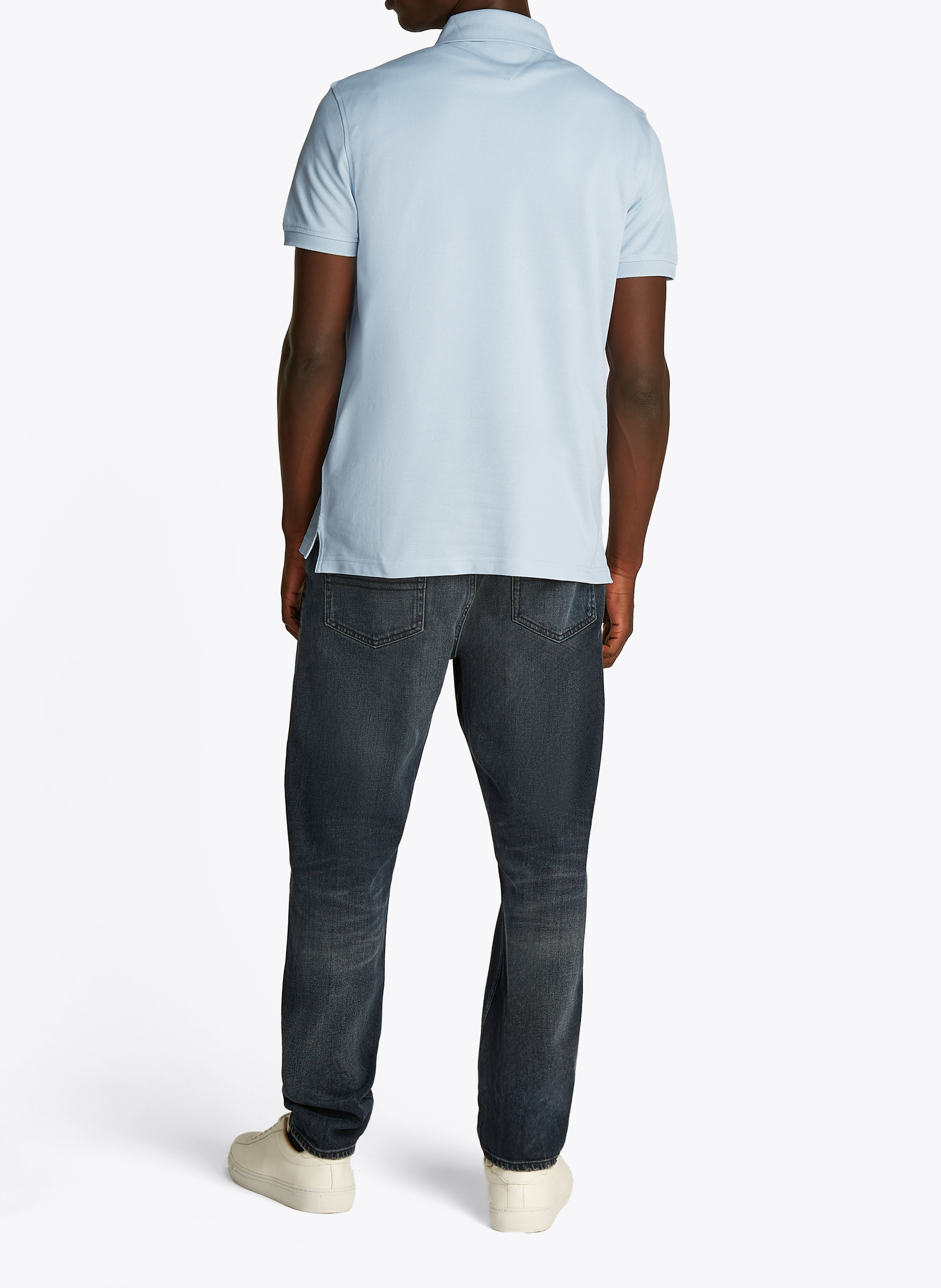 Polo regular-fit en coton biologique mélangé TOMMY HILFIGER Bleu