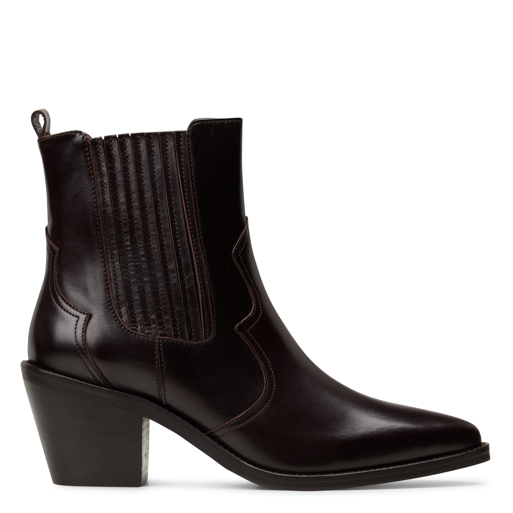 Leren cowboylaarzen BOBBIES Bruin