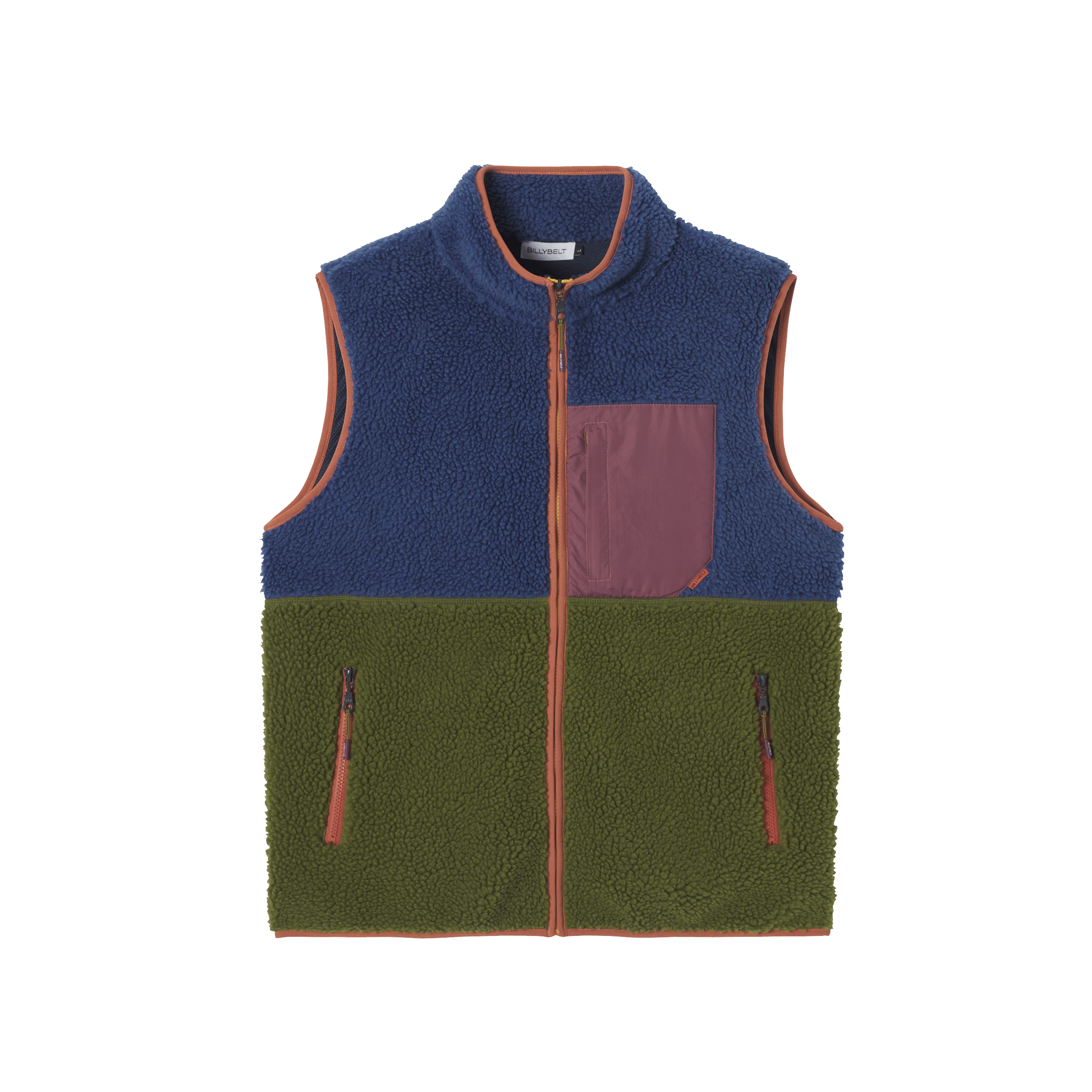 Sleeveless Sherpa Zip-Up Vest BILLYBELT