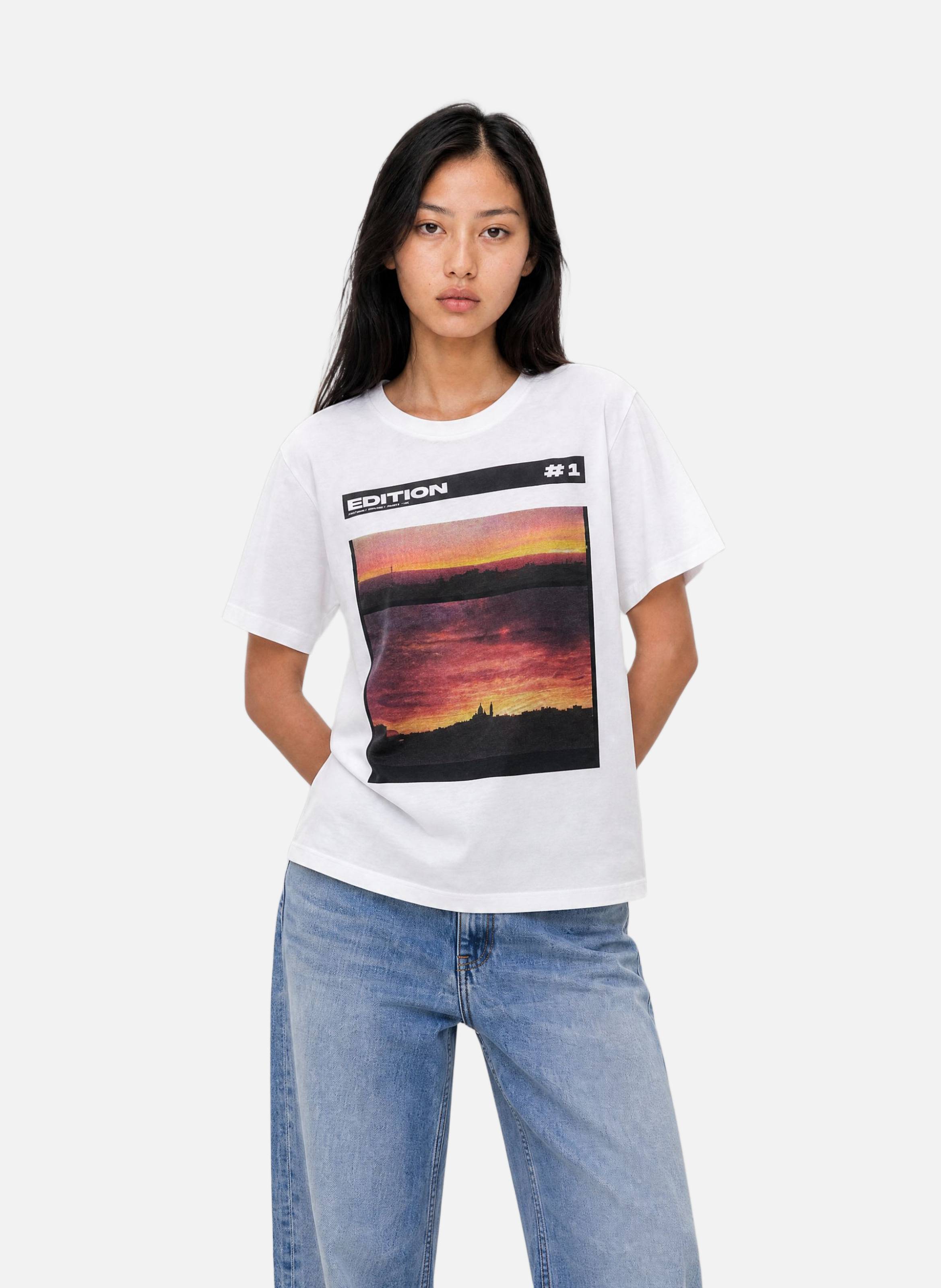 T-shirt with screen printing THE KOOPLES White