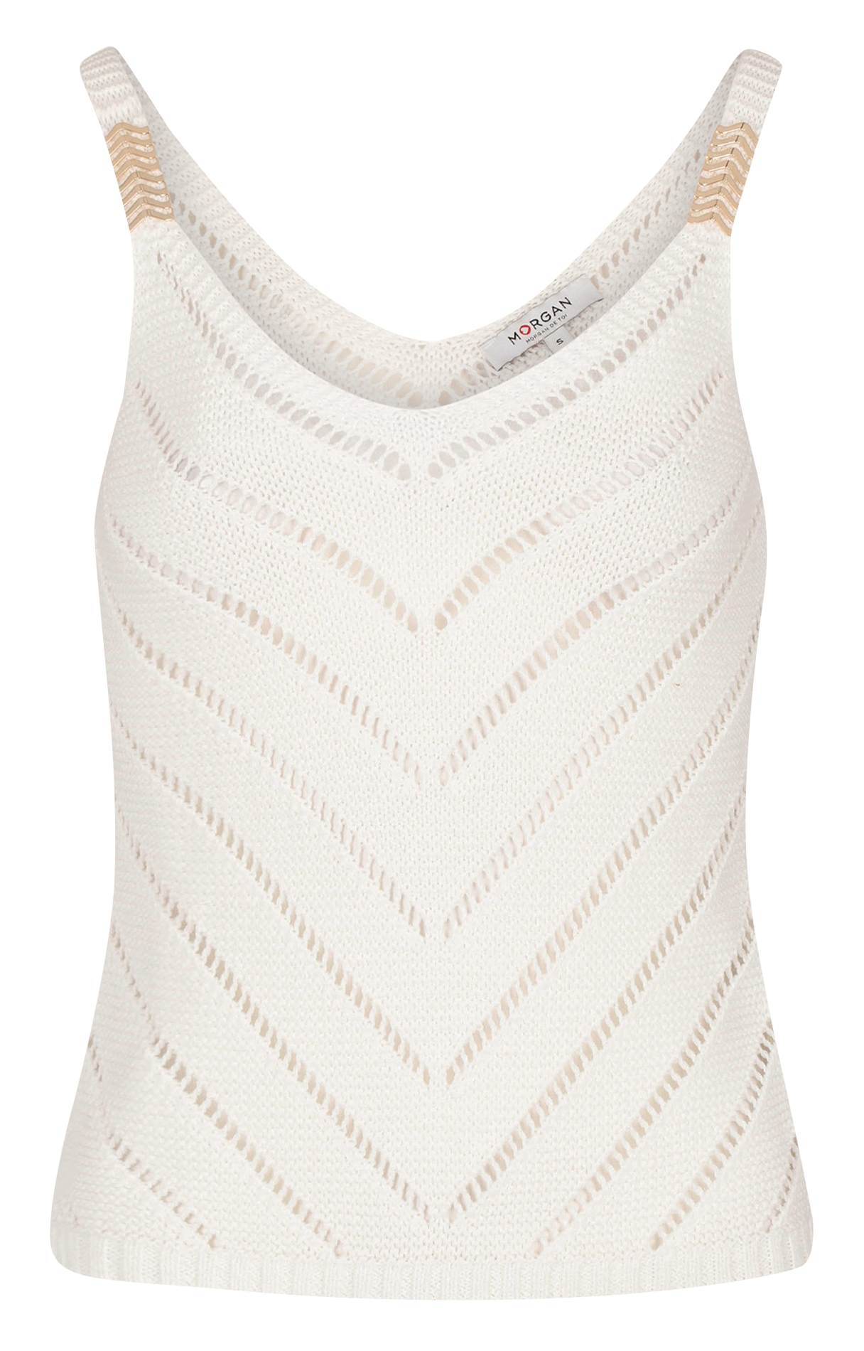 Débardeur en maille MORGAN Blanc