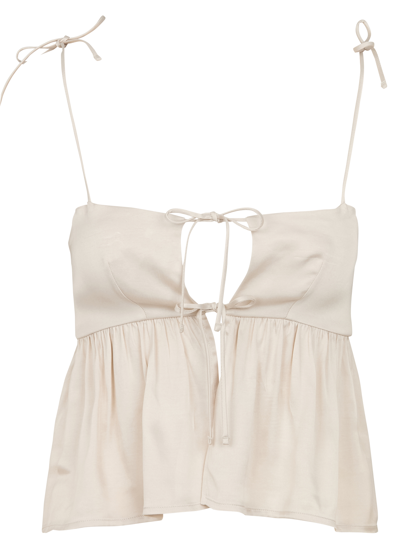 Flounced crop top ICONE White