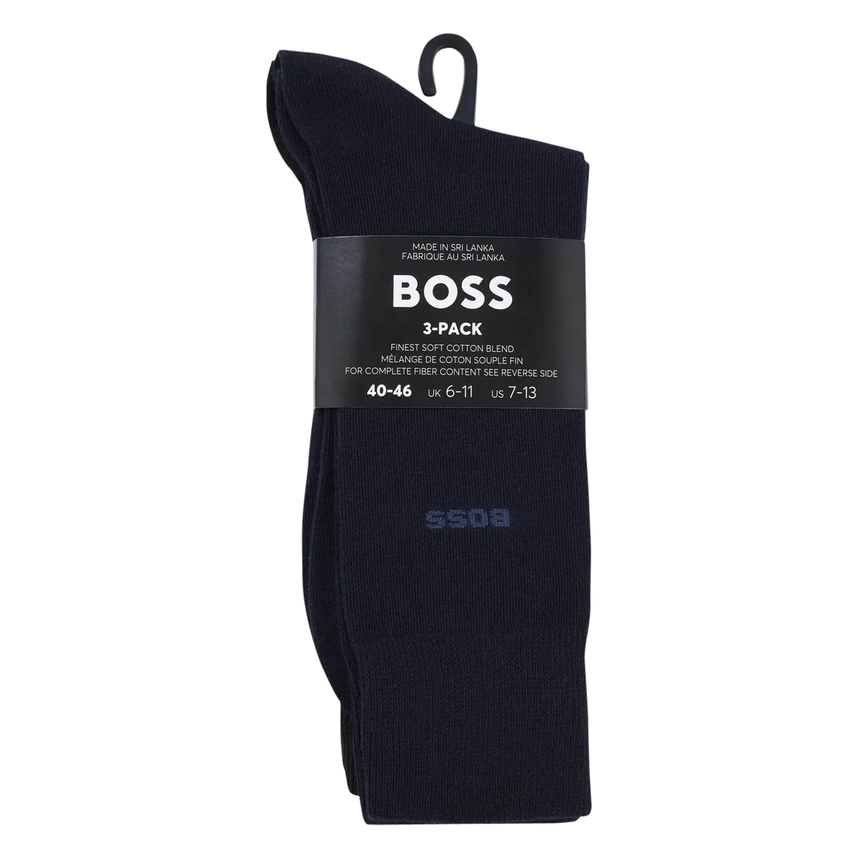 Set of three pairs of cotton socks BOSS Multicolored