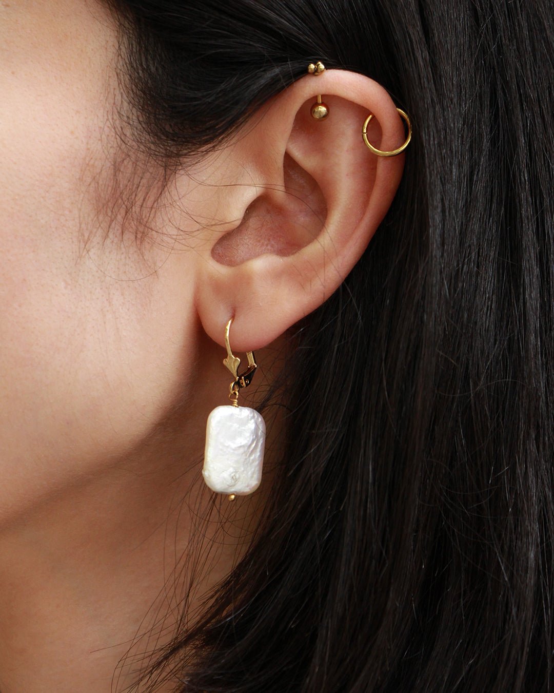 Earrings mira NILAI Golden