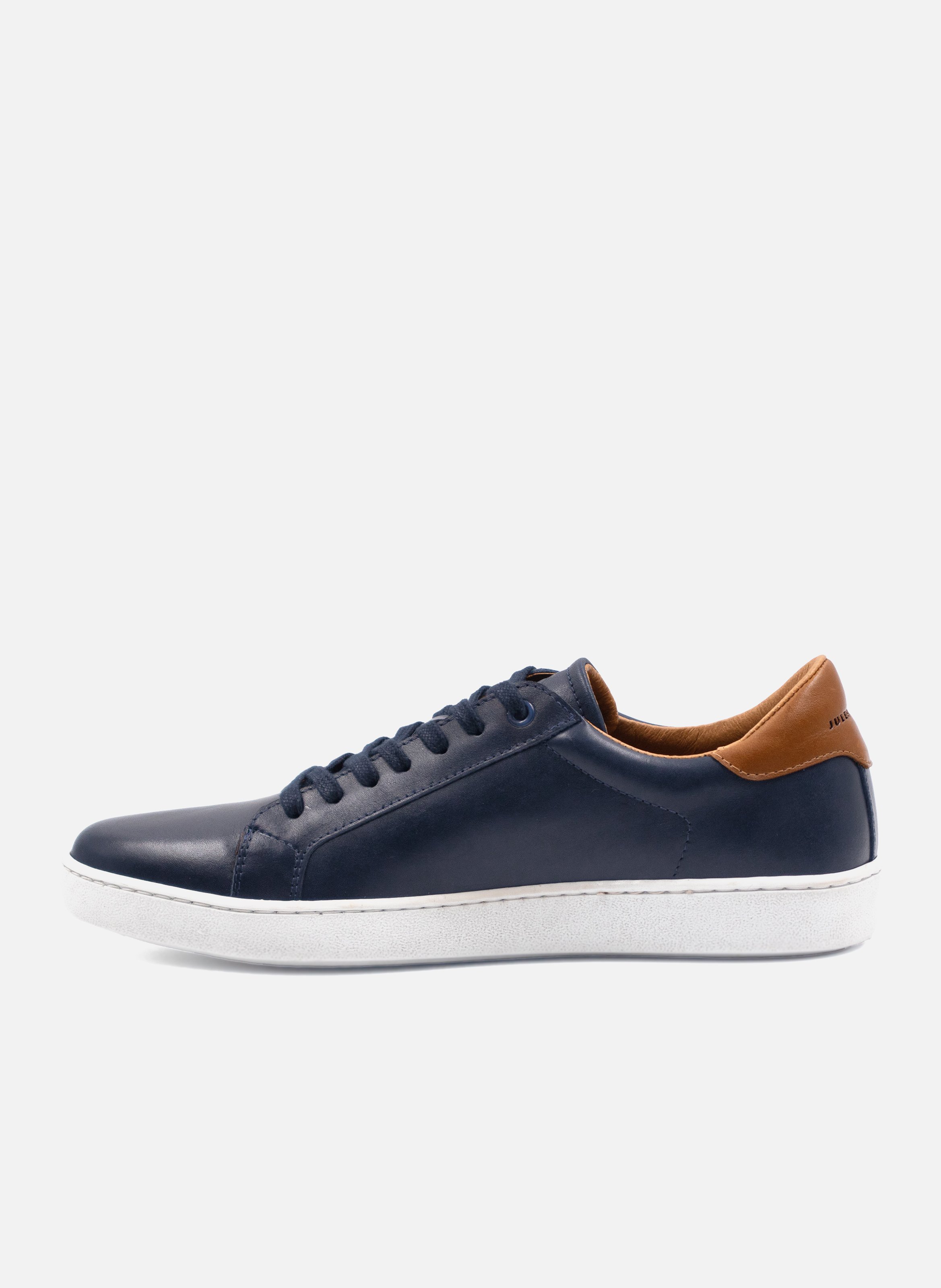 Lace-up leather tennis shoes JULES & JENN Blue