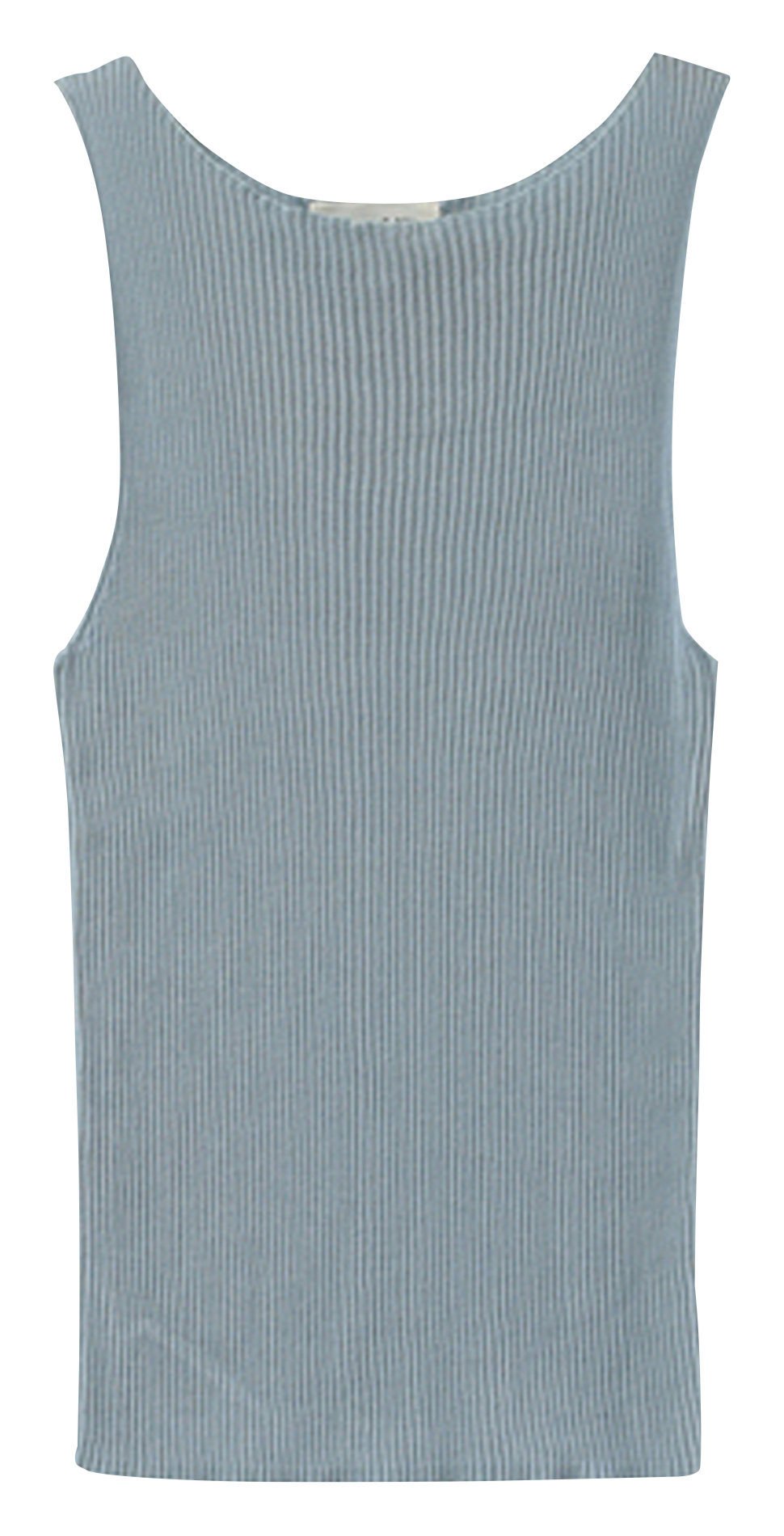 Ärmelloser, gerippter Rundhalspullover GRACE ET MILA Silber