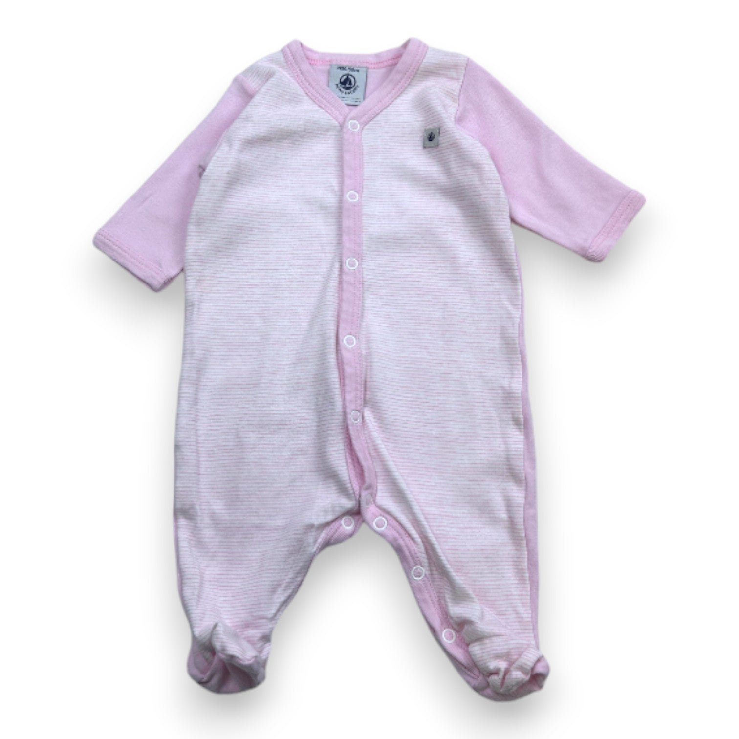 Pink Baby Pyjamas - 0 months PETIT BATEAU - Seconde Main Pink