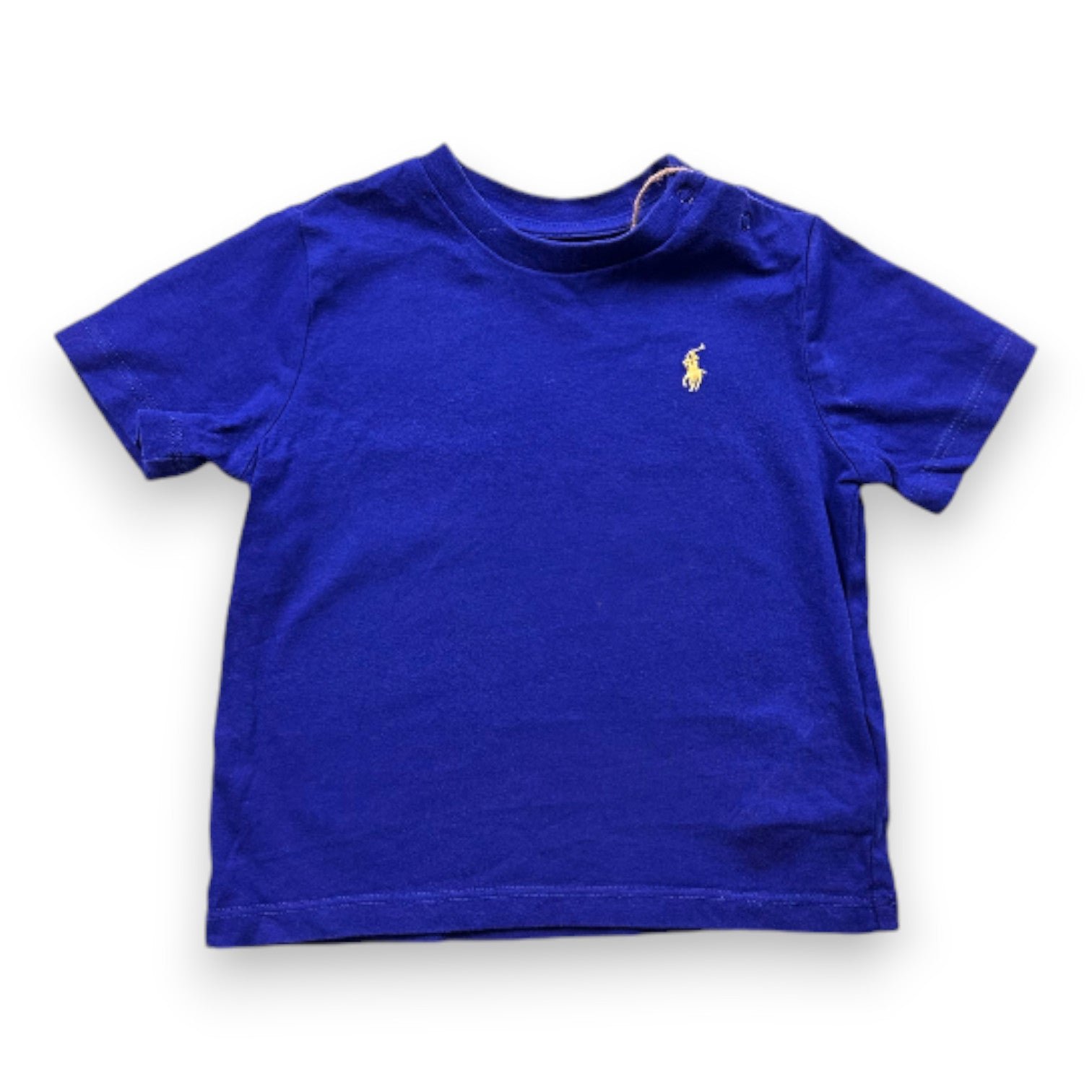 Blue baby T-shirt - 12 months POLO RALPH LAUREN - Seconde Main Blue