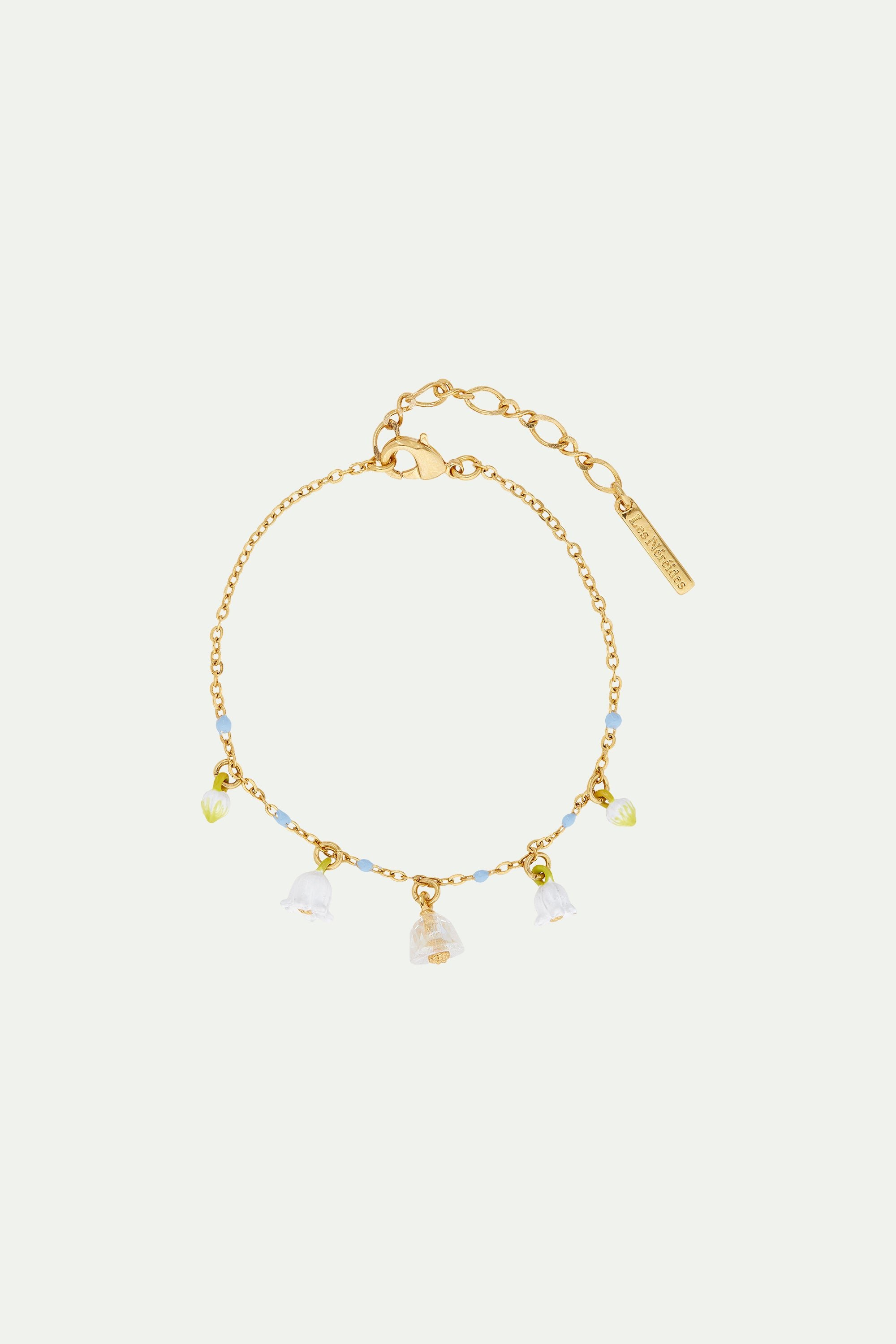 Fine Lily-Of-The-Valley Sprig Bracelet LES NEREIDES White