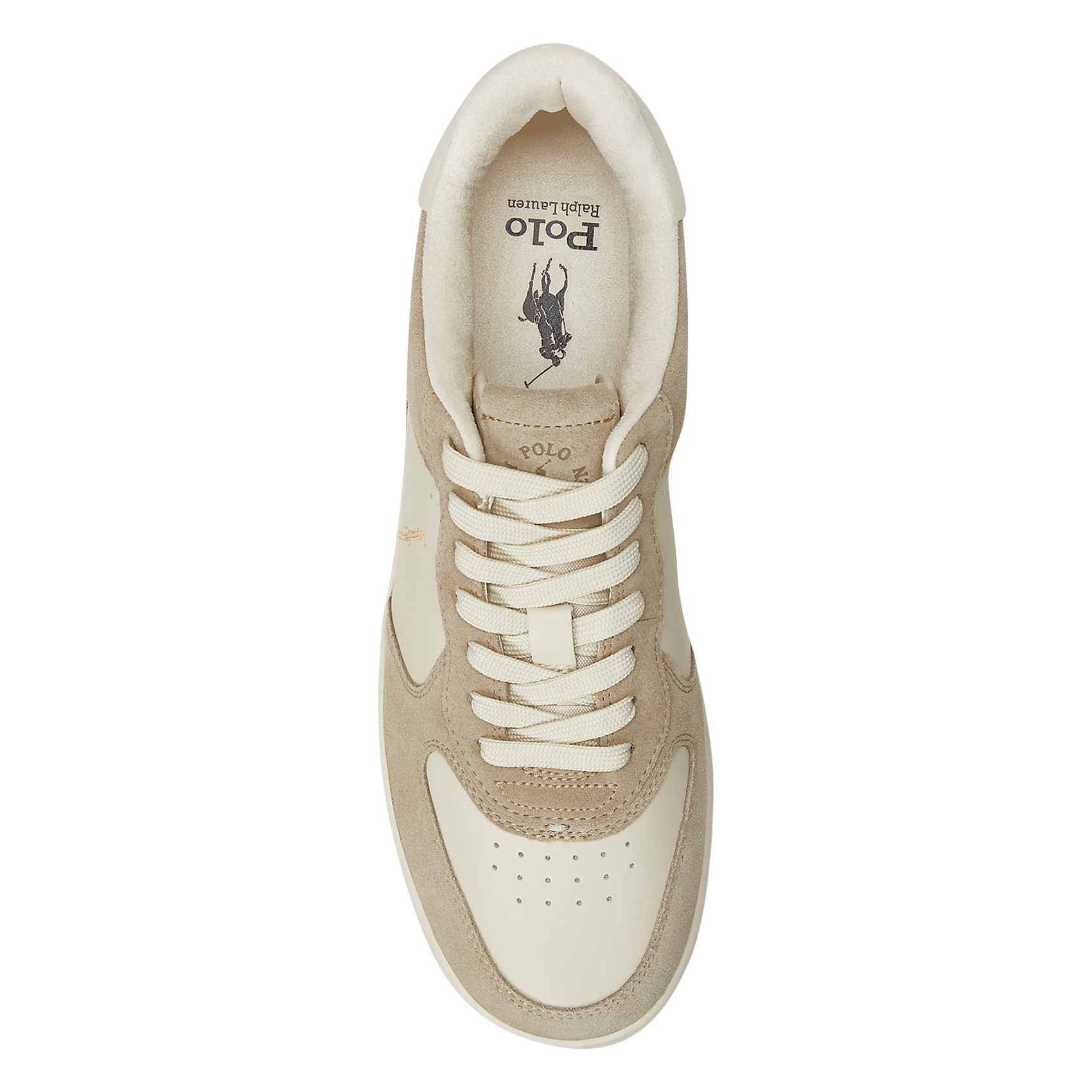 Baskets basses en cuir POLO RALPH LAUREN Beige