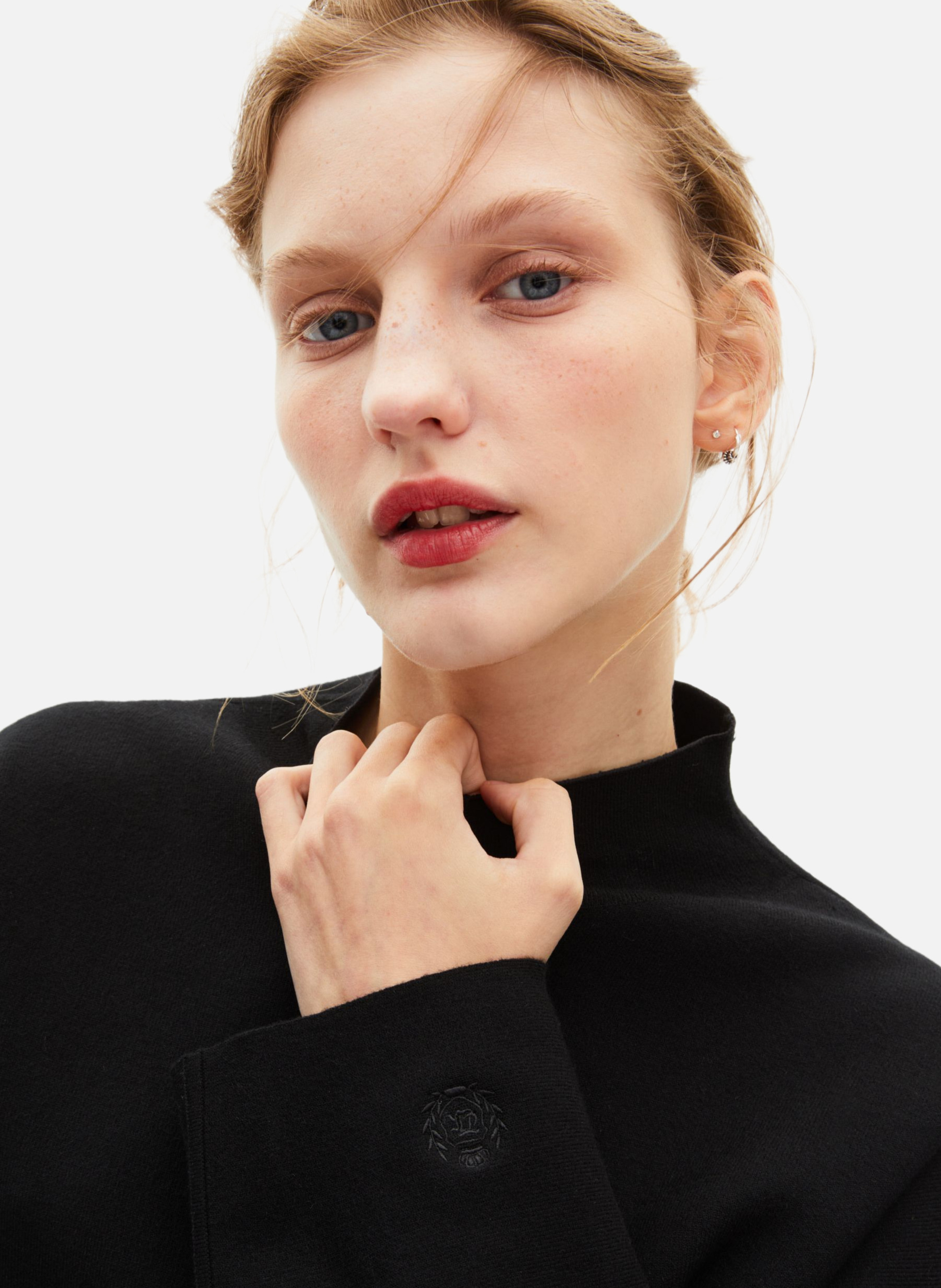 Funnel-neck sweater THE KOOPLES Black