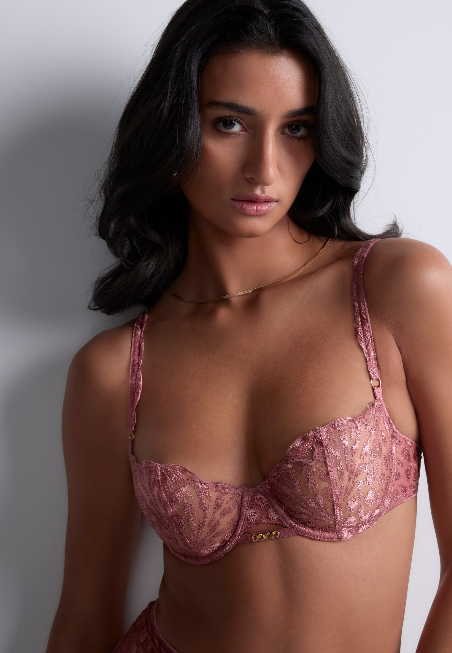 Underwired demi-cup bra AUBADE Pink