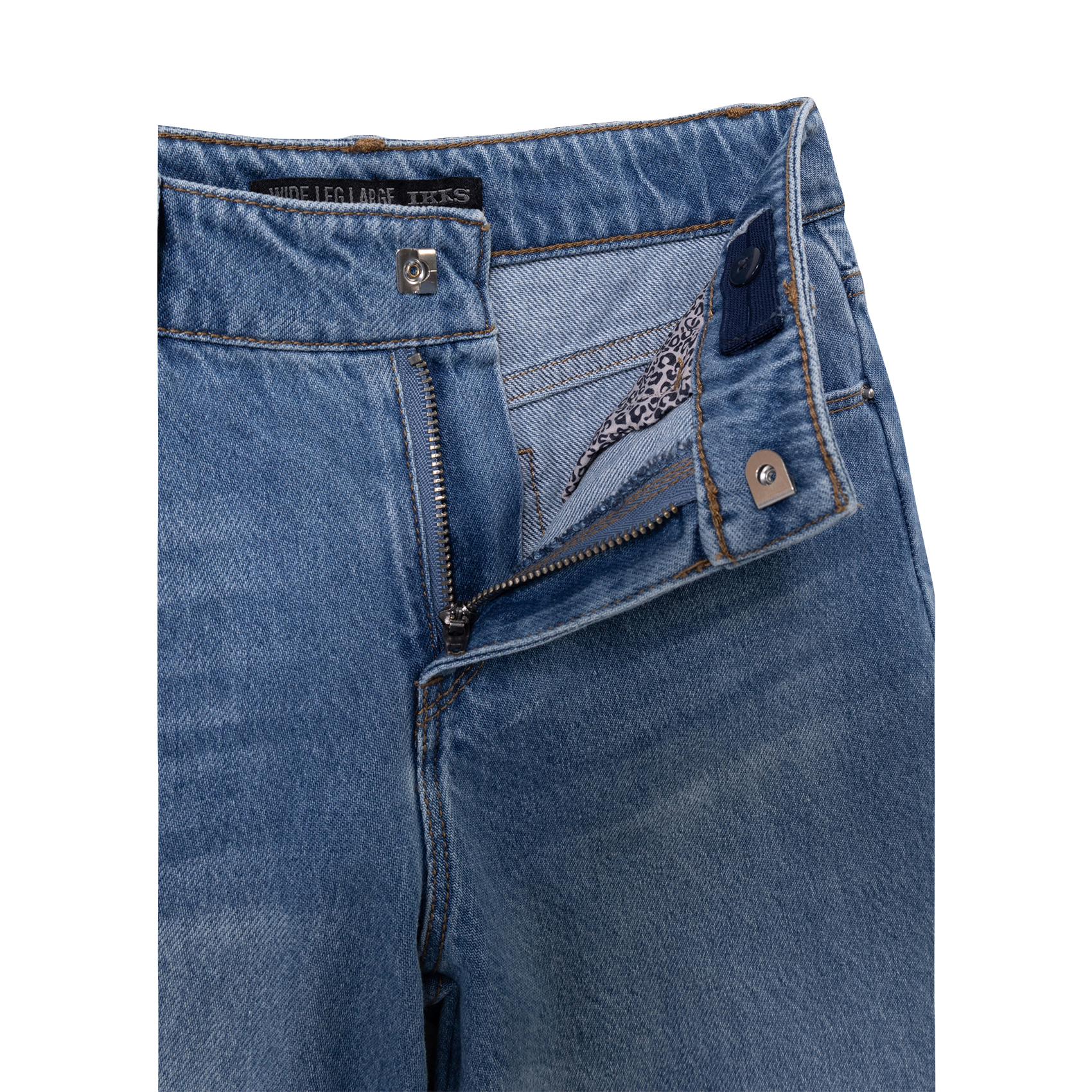 Jean large en coton IKKS JUNIOR Bleu