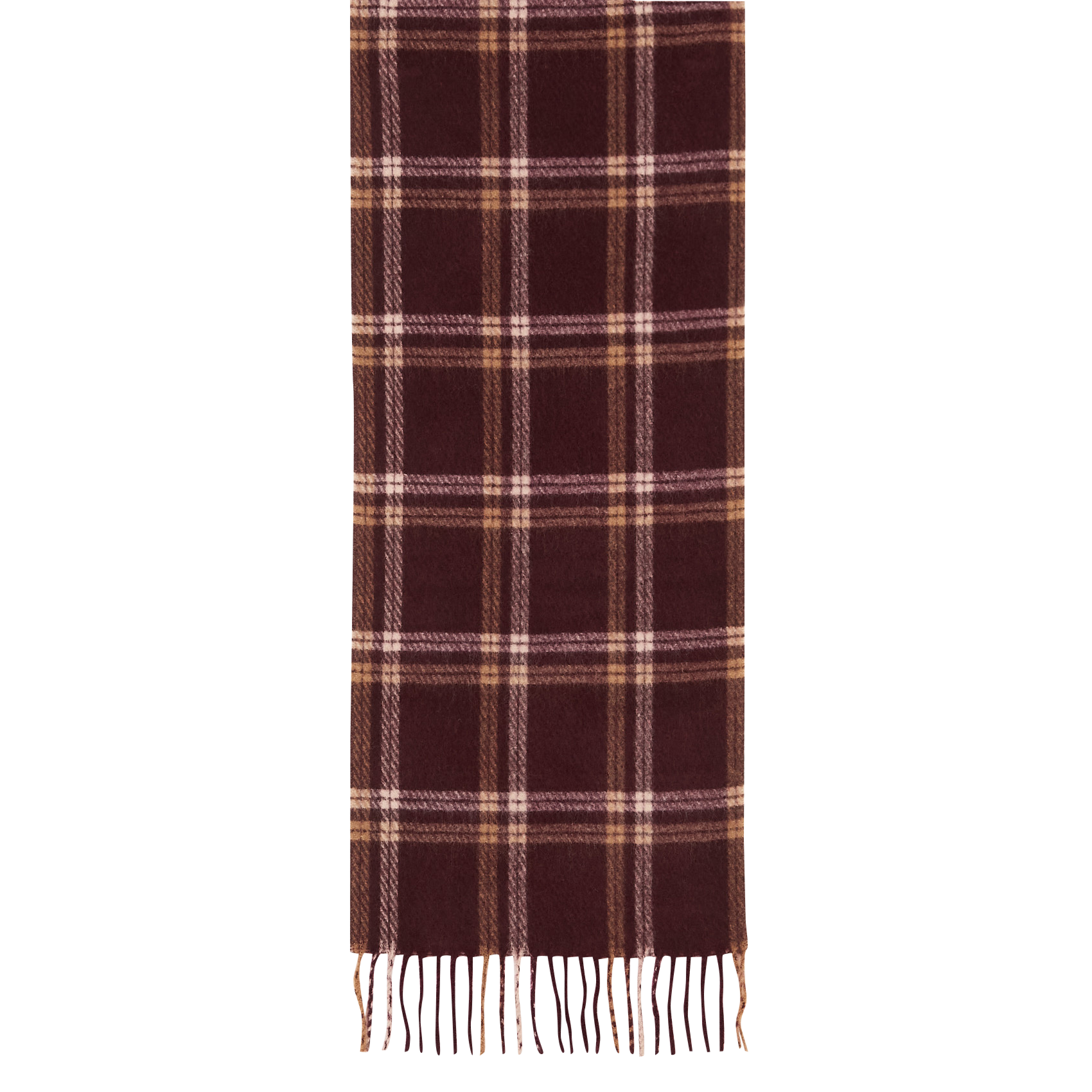 Check pattern scarf MAISON 123 Red