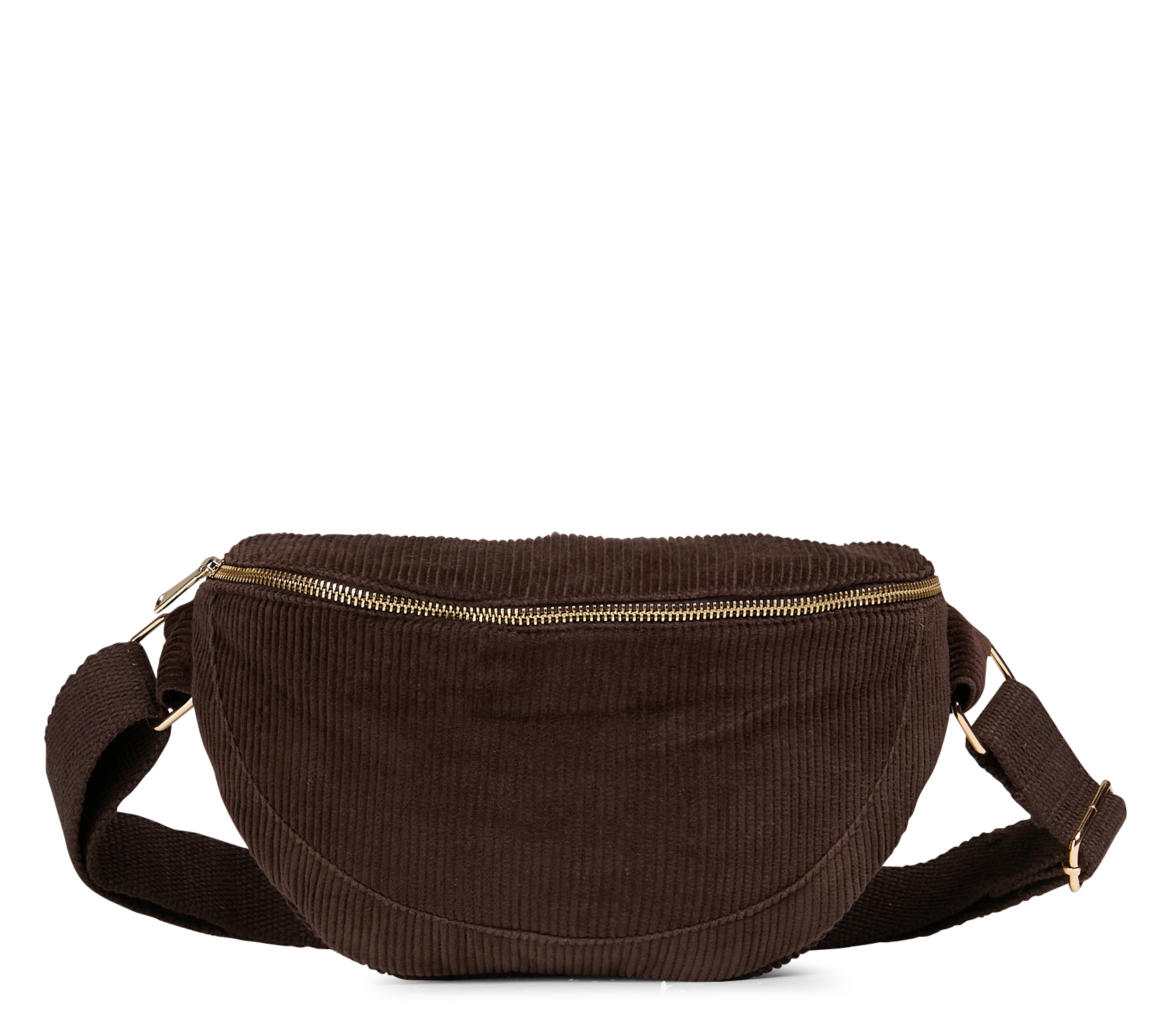 Sac banane en velours côtelé MAISON 123 Marron