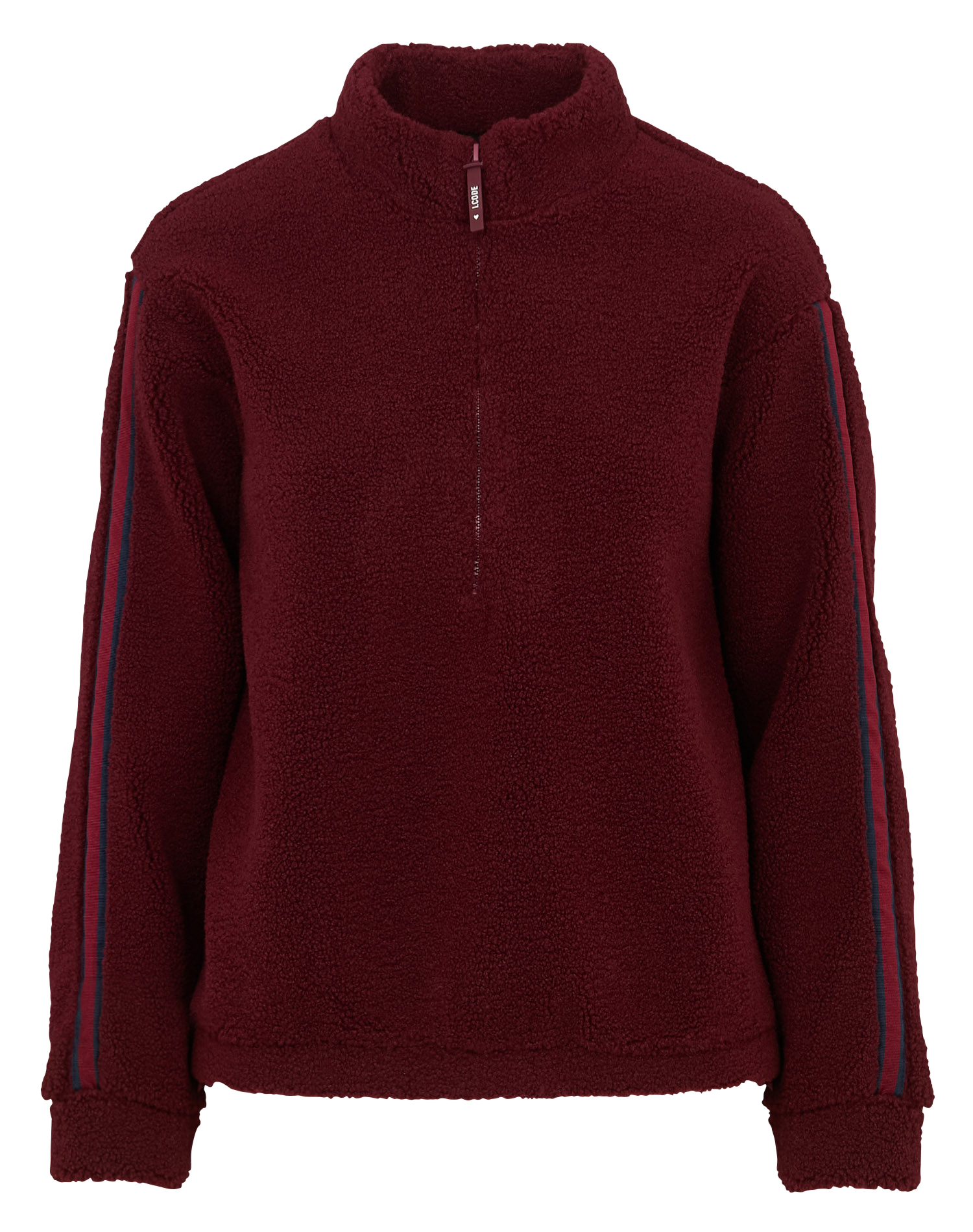 Sweat col montant zippé en sherpa I CODE Rouge