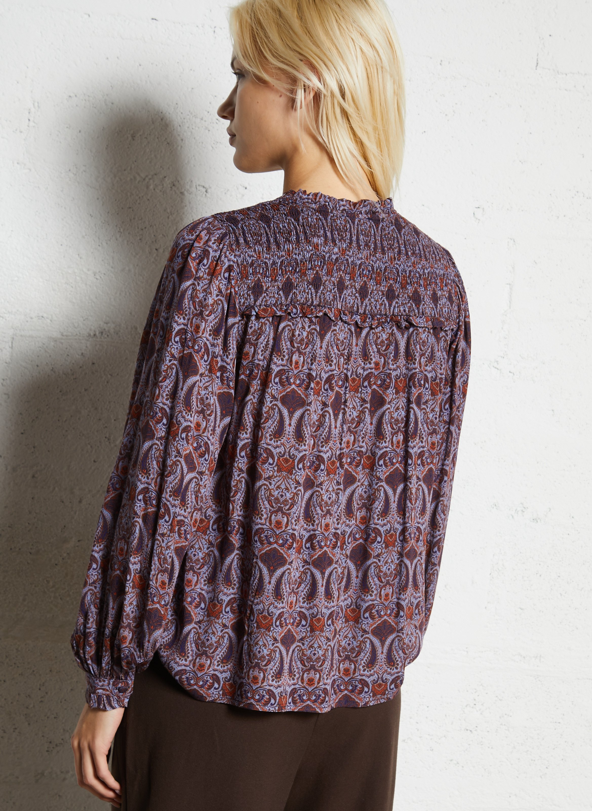 Printed blouse with collar LA PETITE ETOILE Multicolored