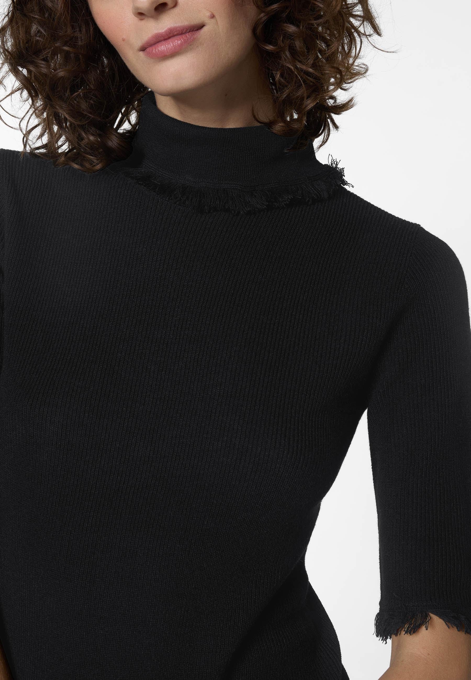 Short-sleeve turtleneck sweater RODIER Black