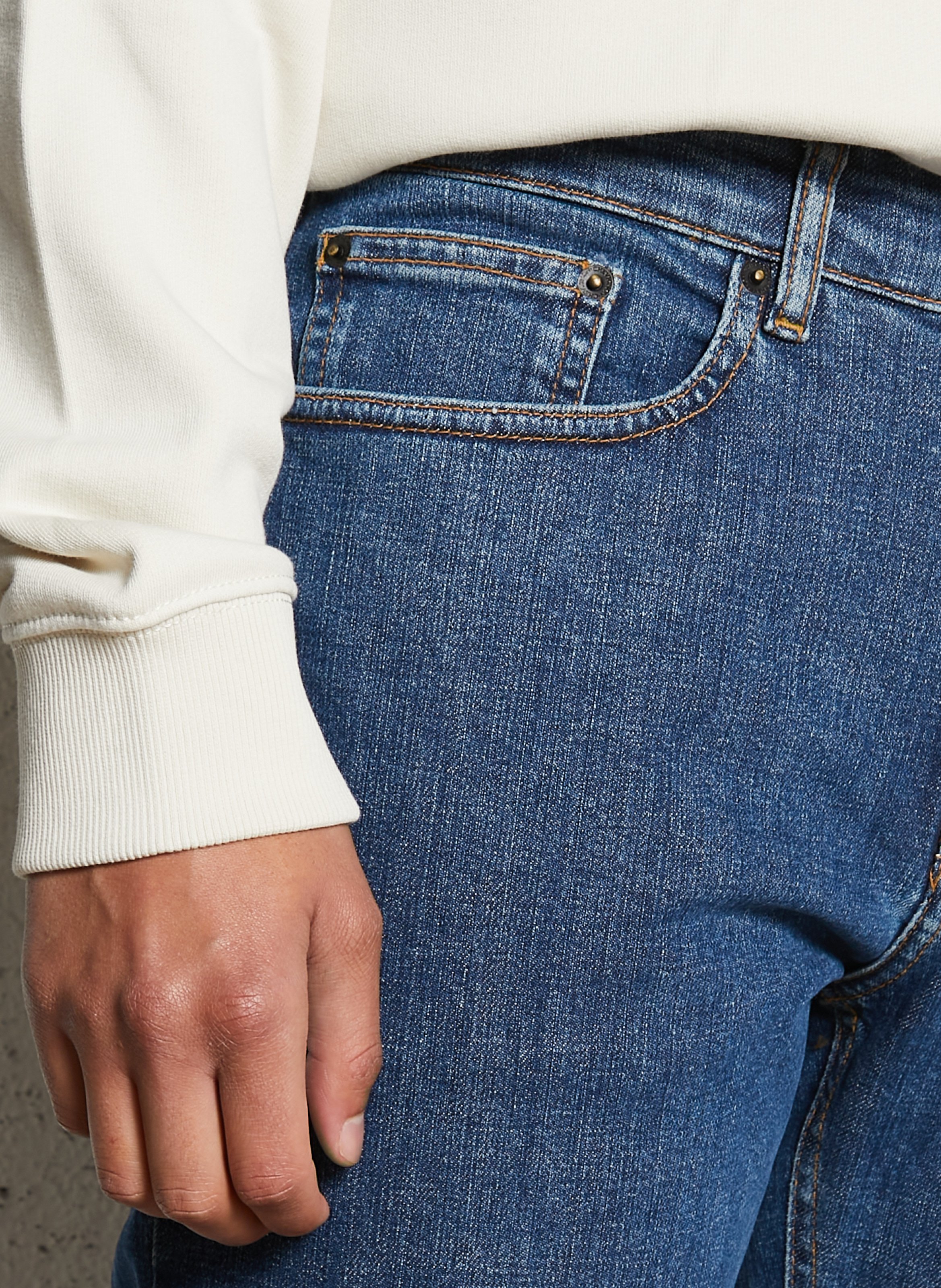 Cotton-blend straight jeans CHEVIGNON Grey