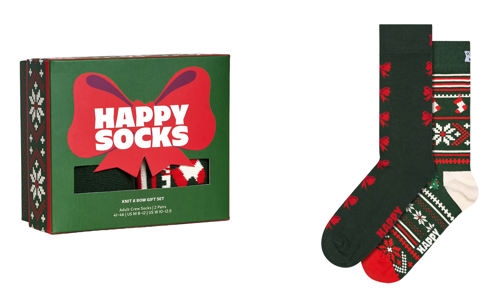 Pack aus bedruckten Baumwollmischsocken HAPPY SOCKS Grun