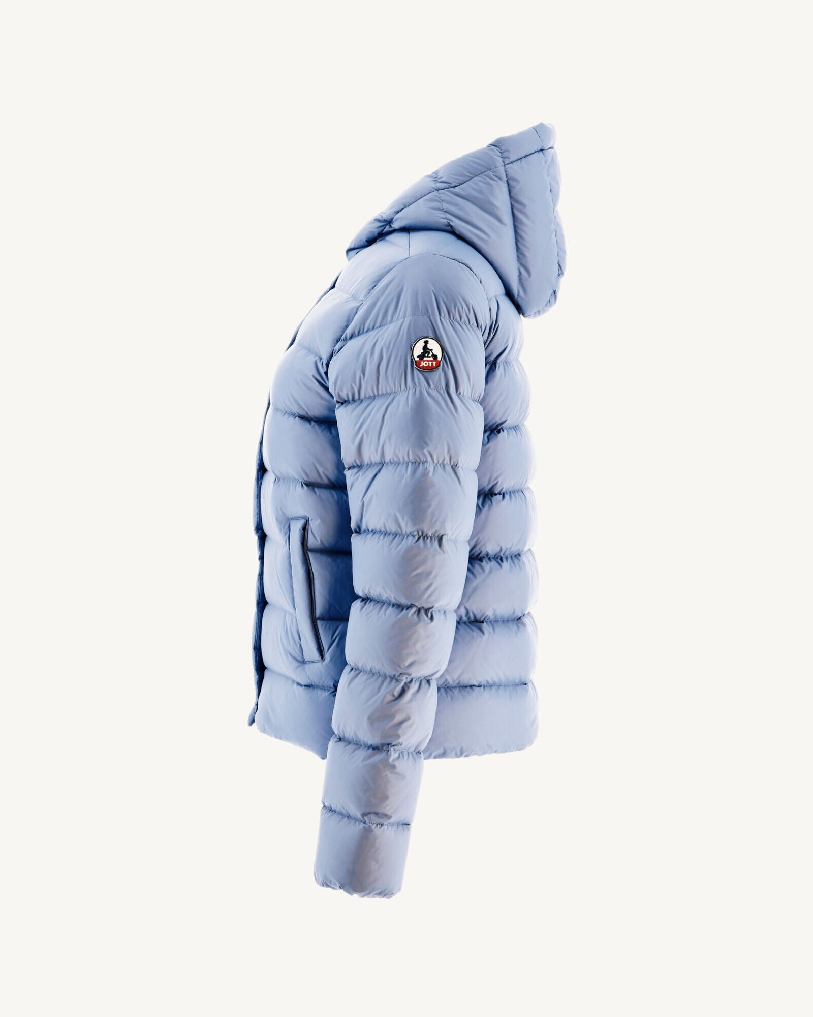 Straight hooded puffer jacket Jane JOTT Blue