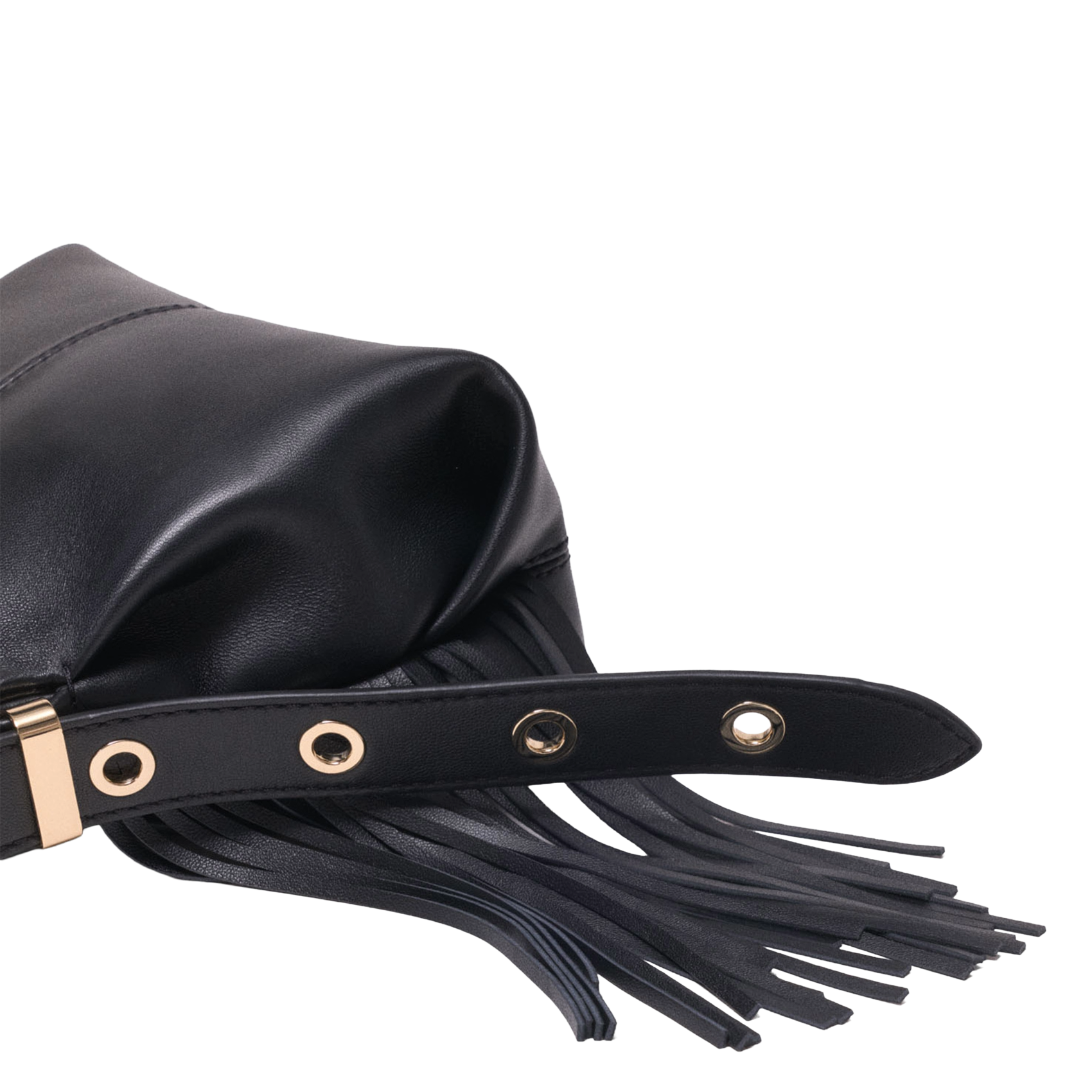 Leren clutch MAJE Zwart