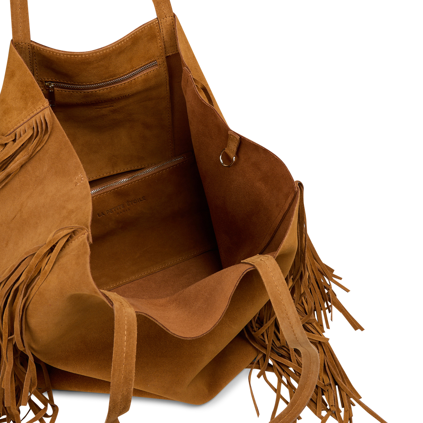 Shopper aus Veloursleder LA PETITE ETOILE Braun