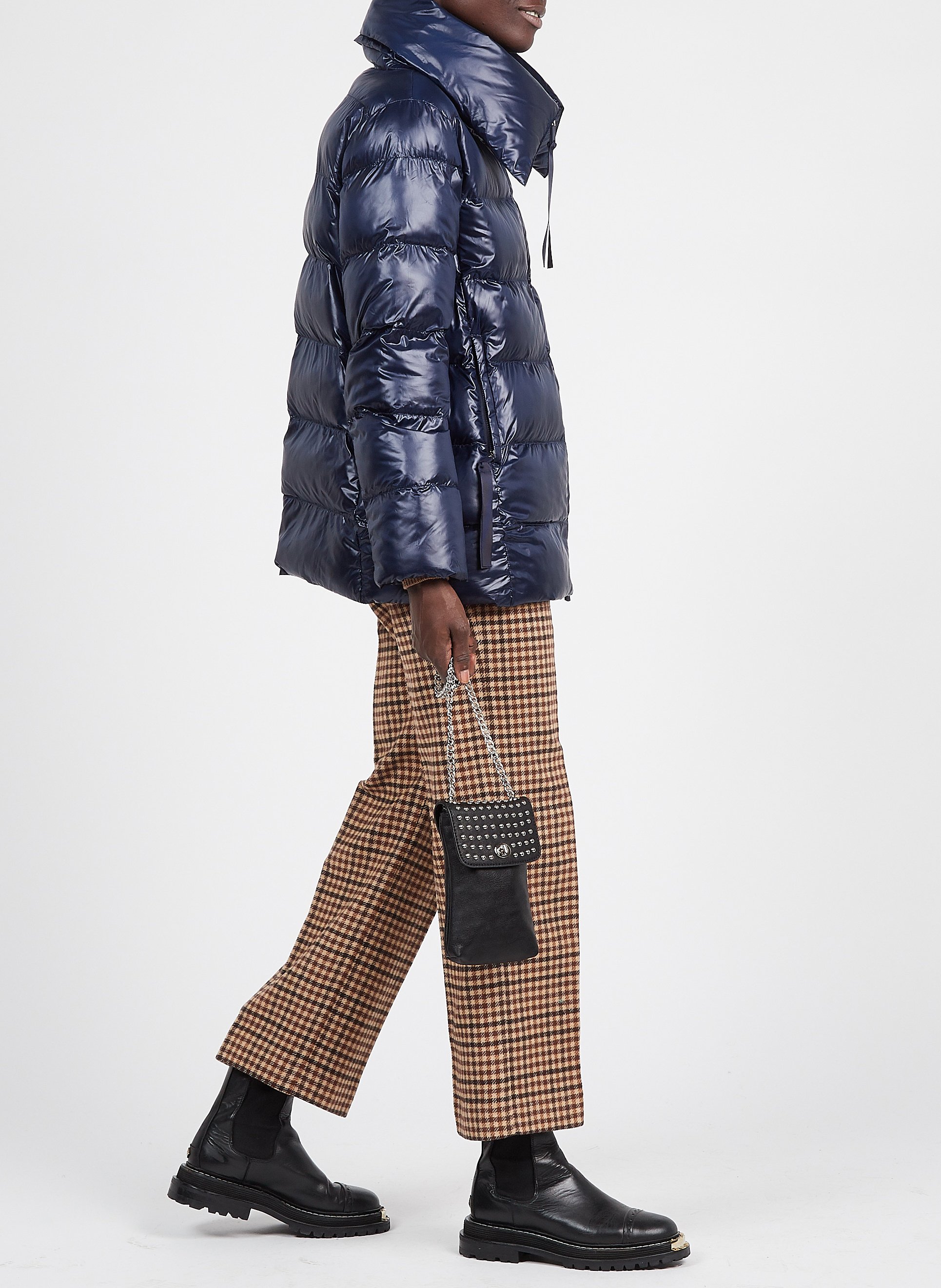 Pochette cloutée en similicuir AU PRINTEMPS PARIS Noir