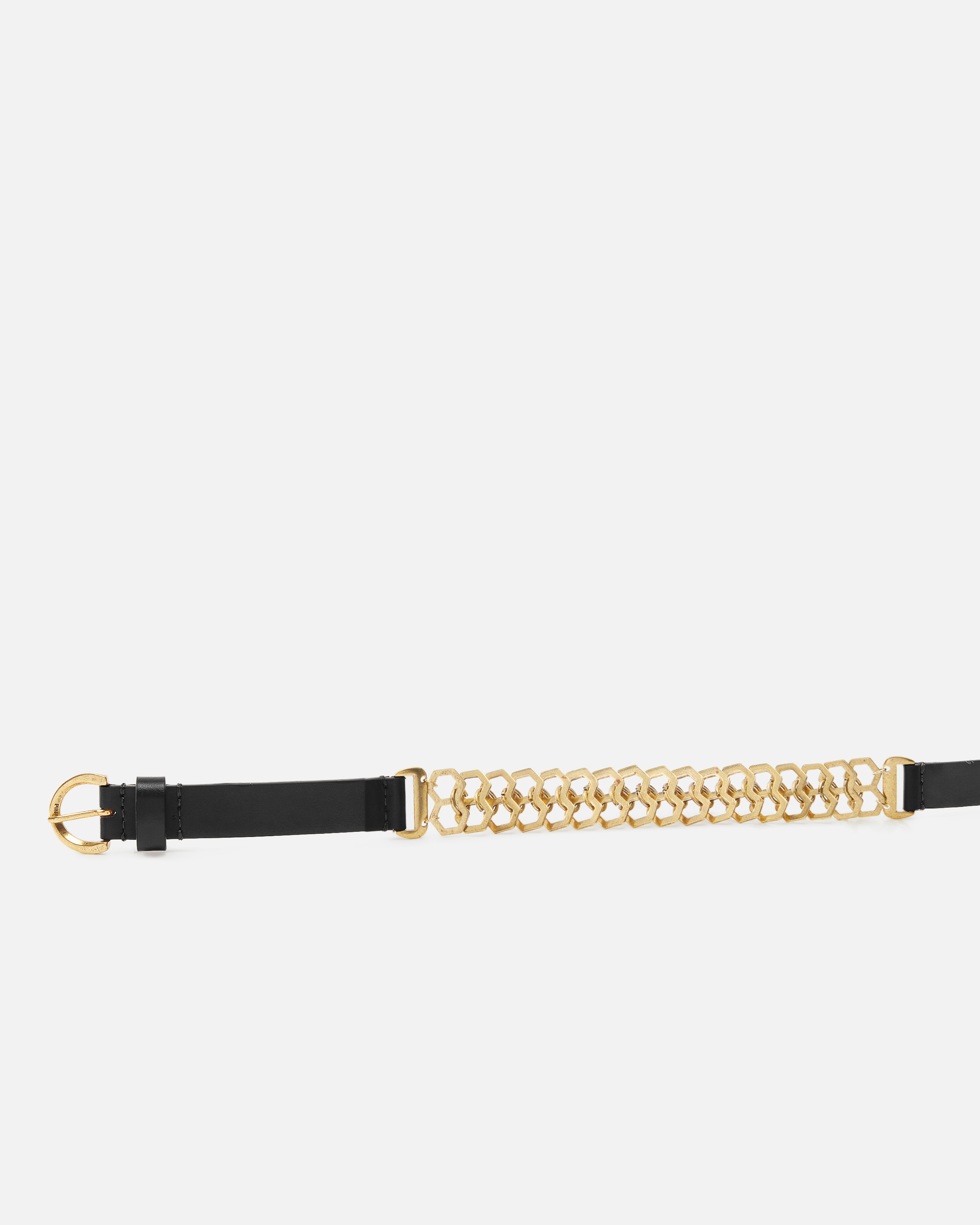 Belt with 2 cm chain detail PINKO Black