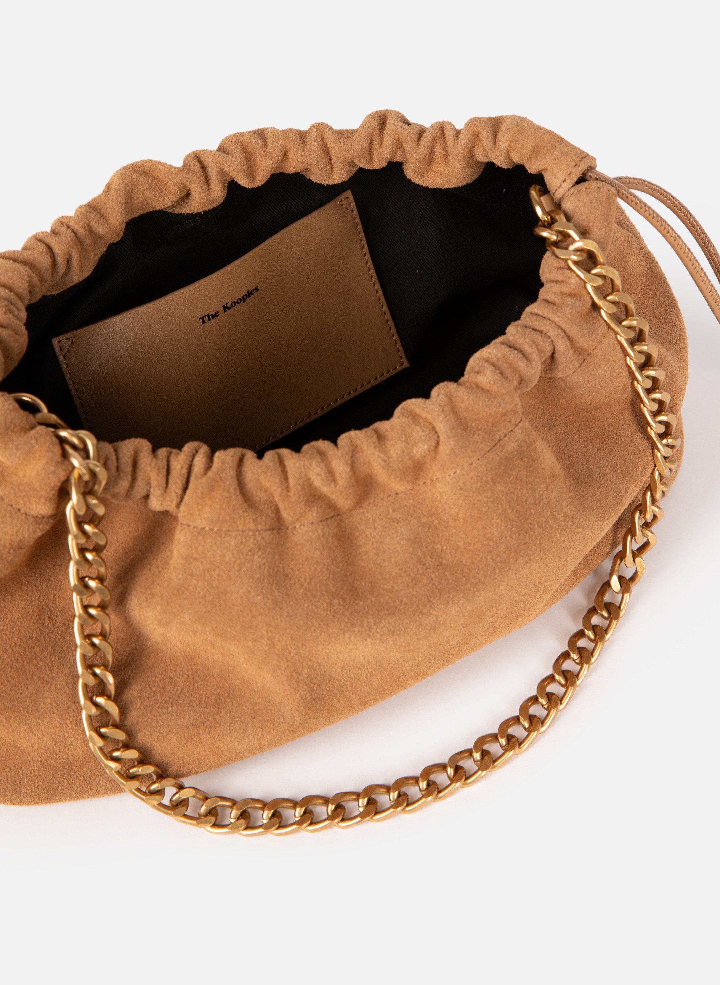 Taylor suede bag THE KOOPLES Brown
