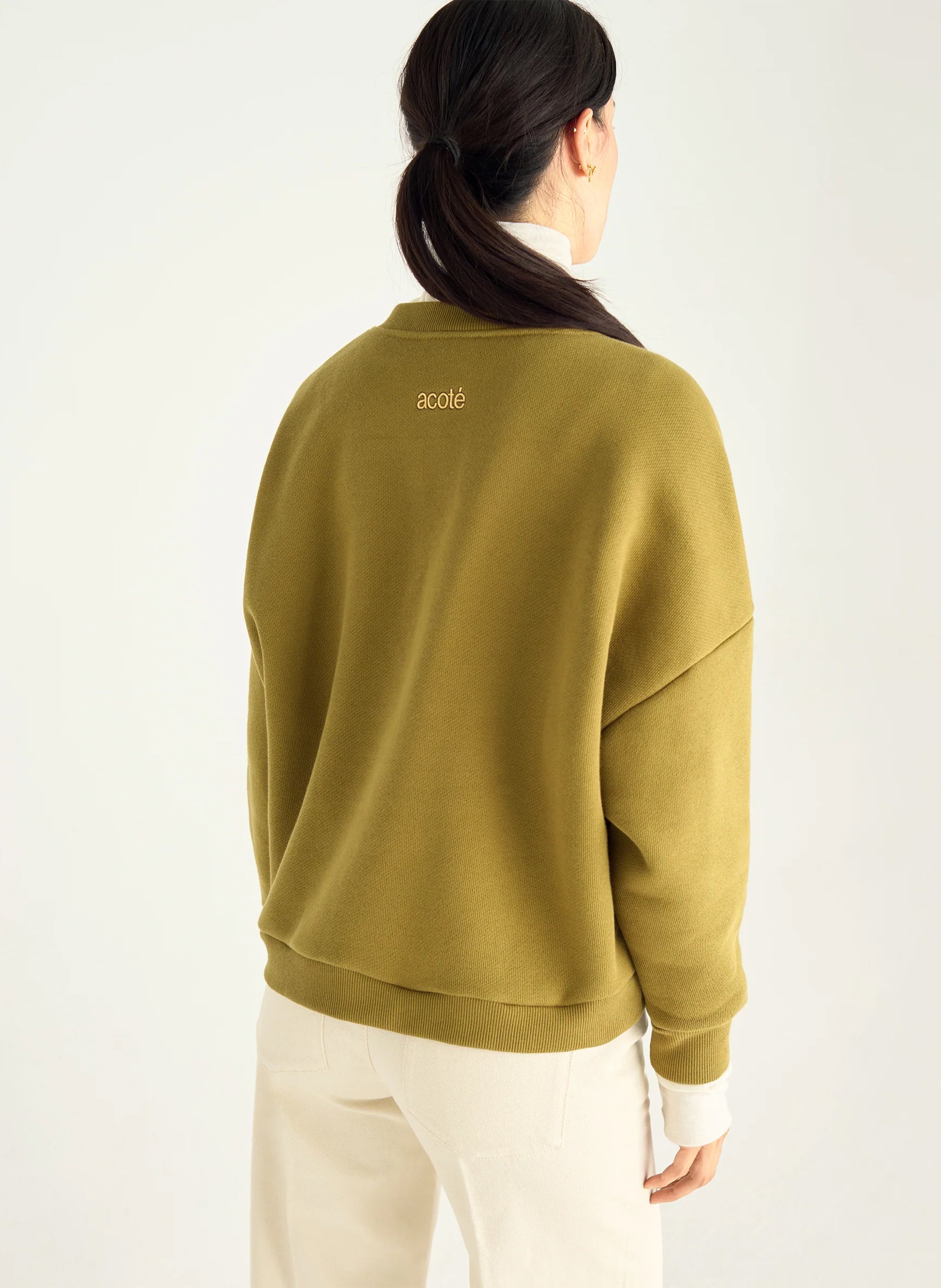 Sweatshirt - V-Ausschnitt ACOTE Grun