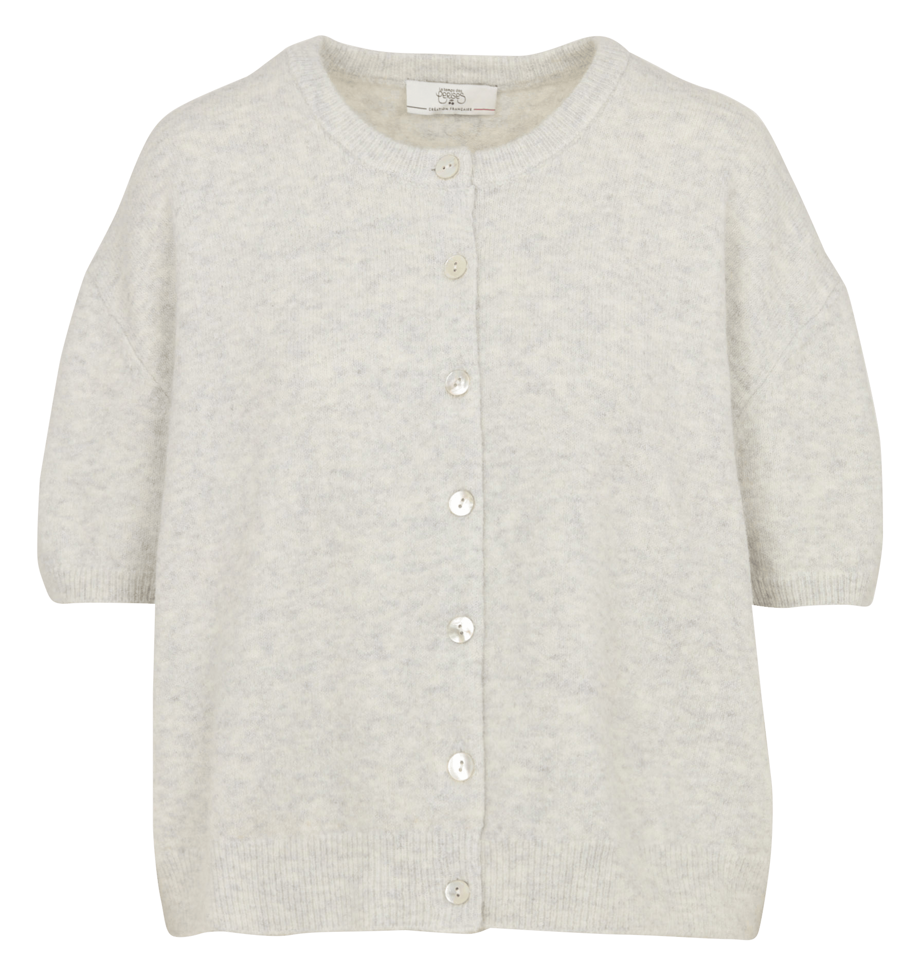 Round-neck cardigan LE TEMPS DES CERISES Grey