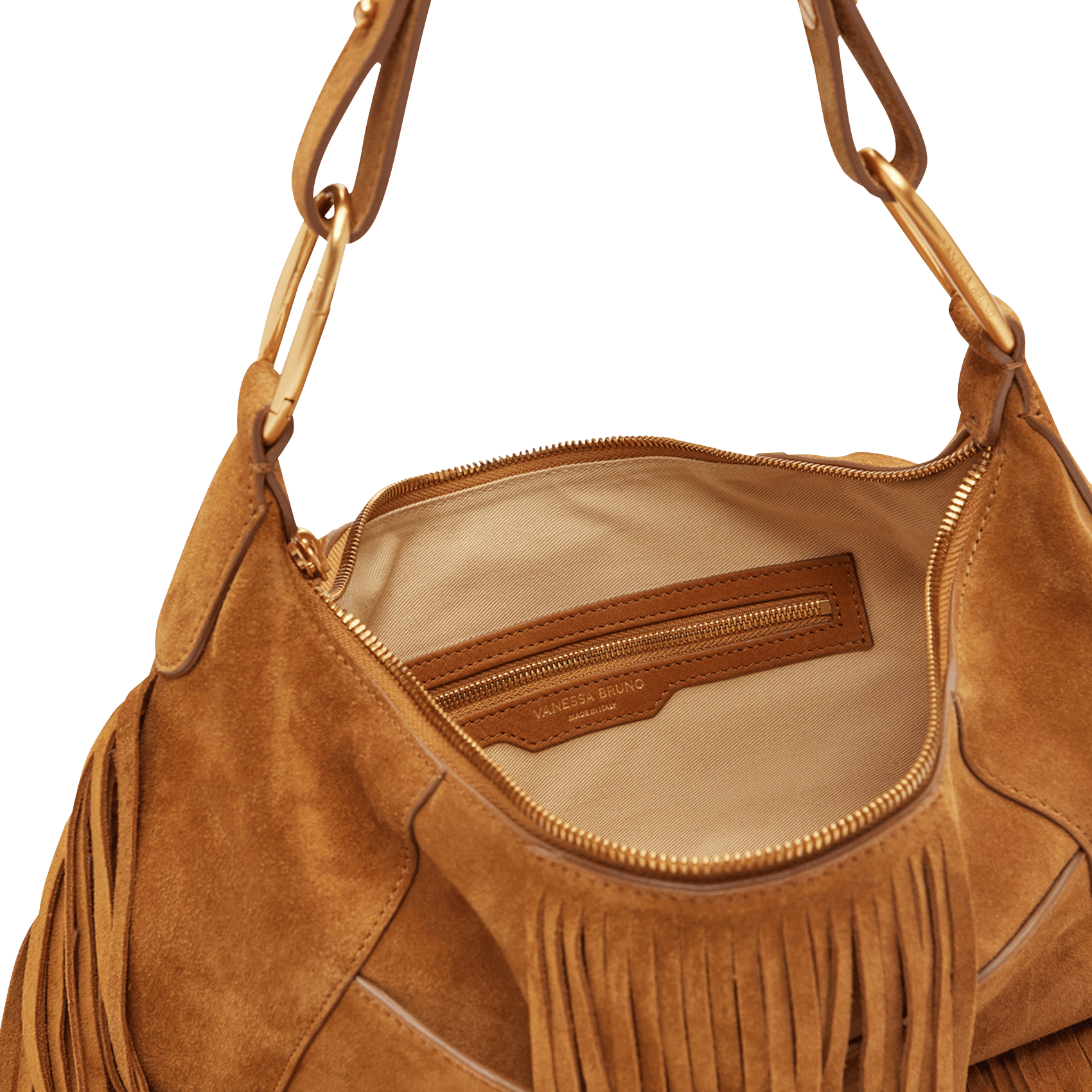 Bolso al hombro de piel VANESSA BRUNO Marron