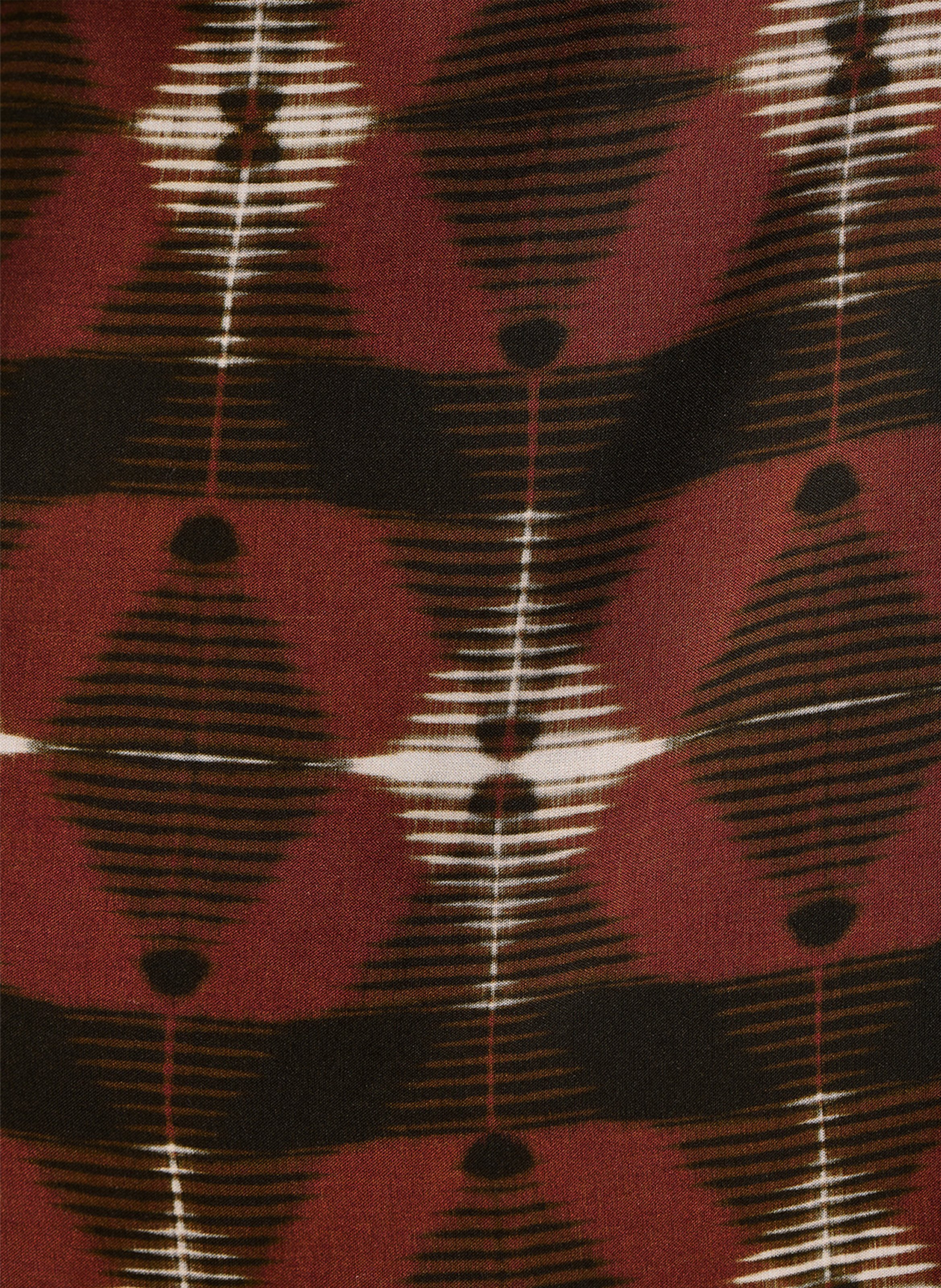 Robe longue évasée col V LA FEE MARABOUTEE Braun