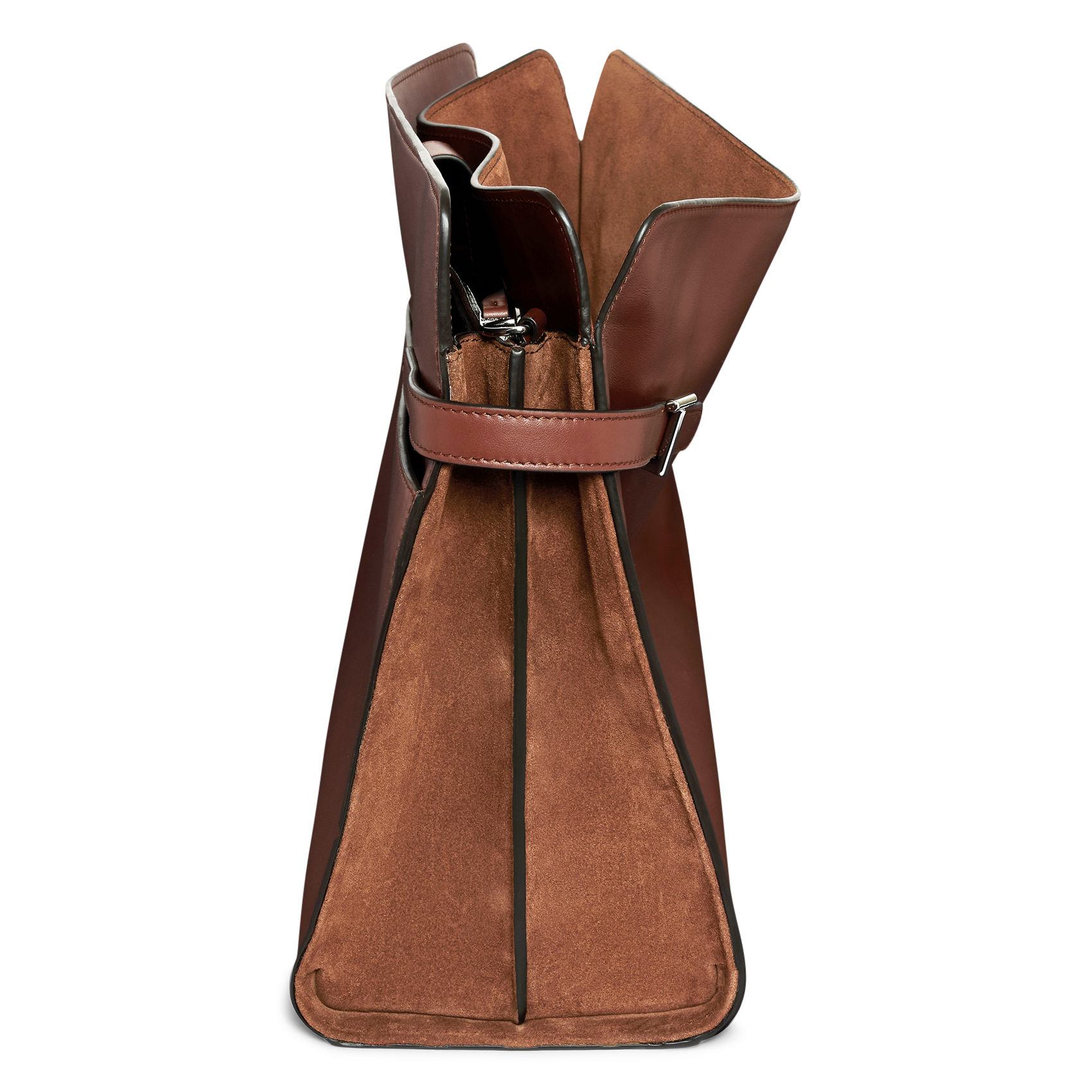 Cabas en cuir LE TANNEUR Marron