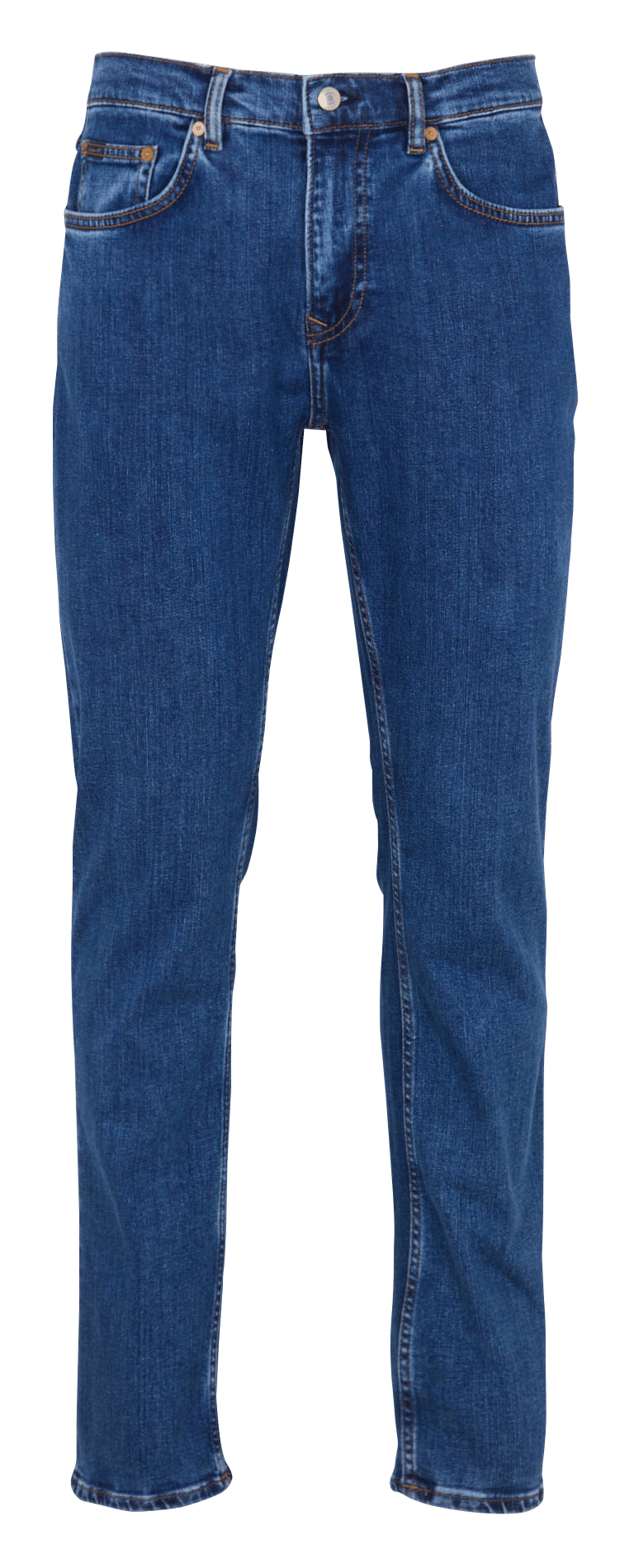 Effen jeans met rechte pijpen GANT Blauw