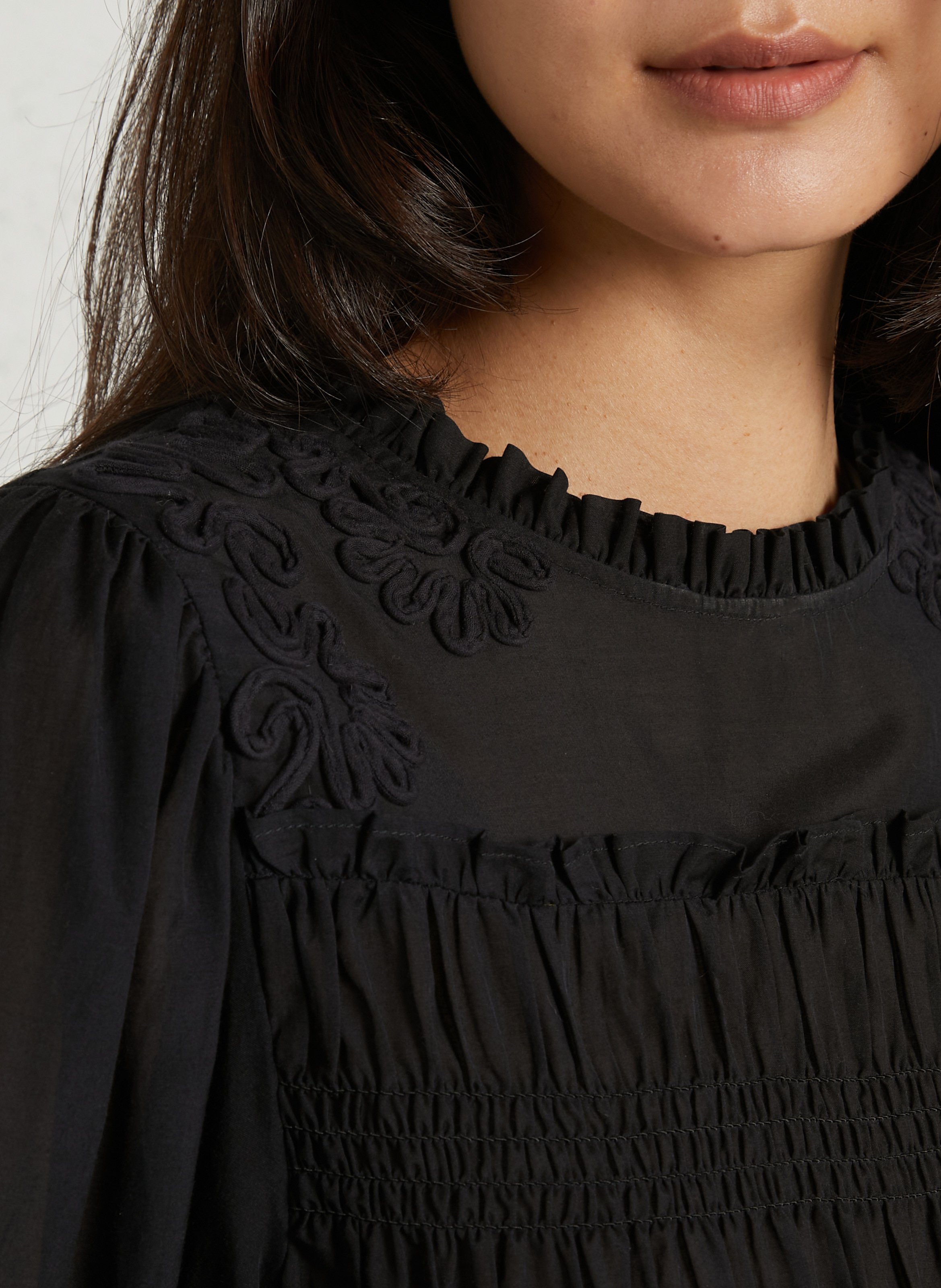 Blouse col rond  LOUISE MISHA Noir